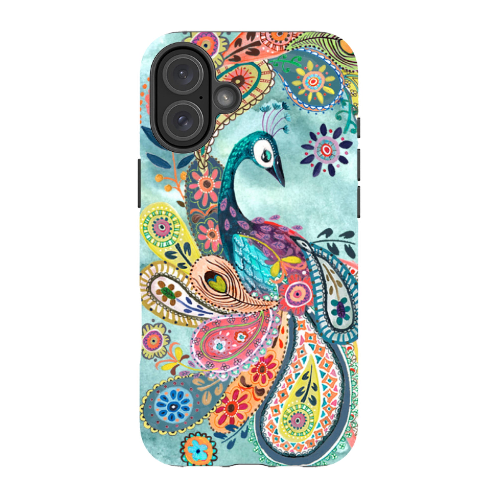iPhone Tough Case - Peacock Dreams By Caroline Bonne Muller
