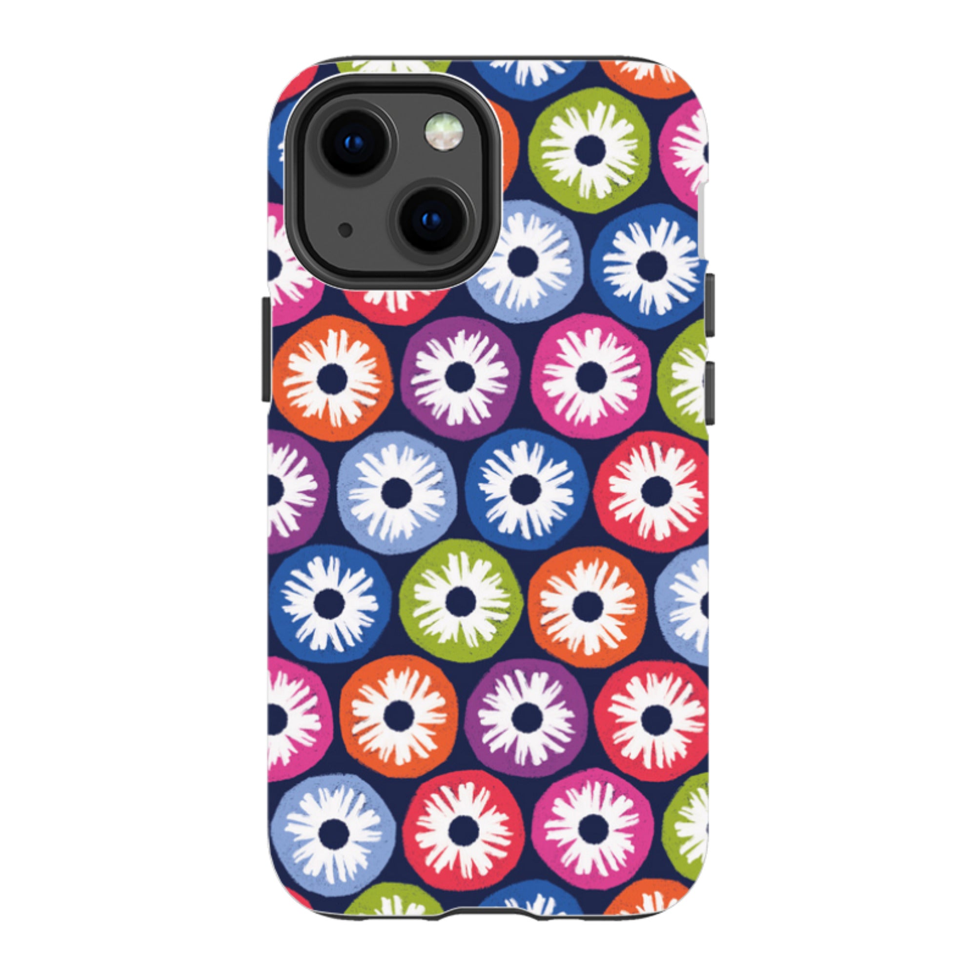 iPhone Tough Case - Penny Flowers Dark By Ali Brookes