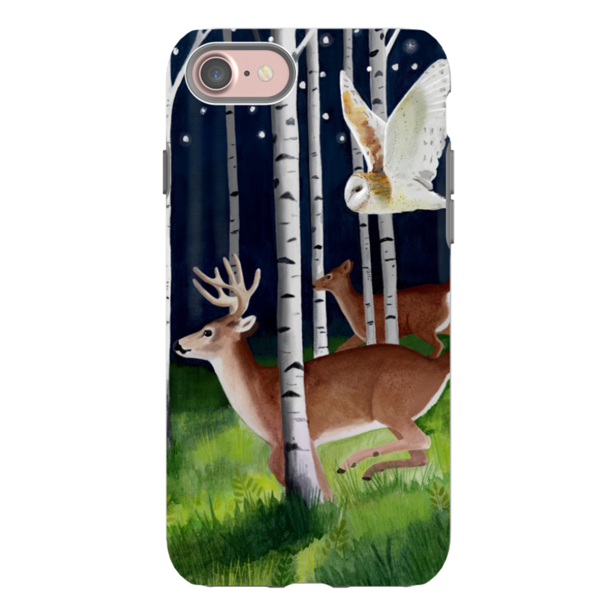 iPhone Tough Case - Green Forest By Bex Parkin