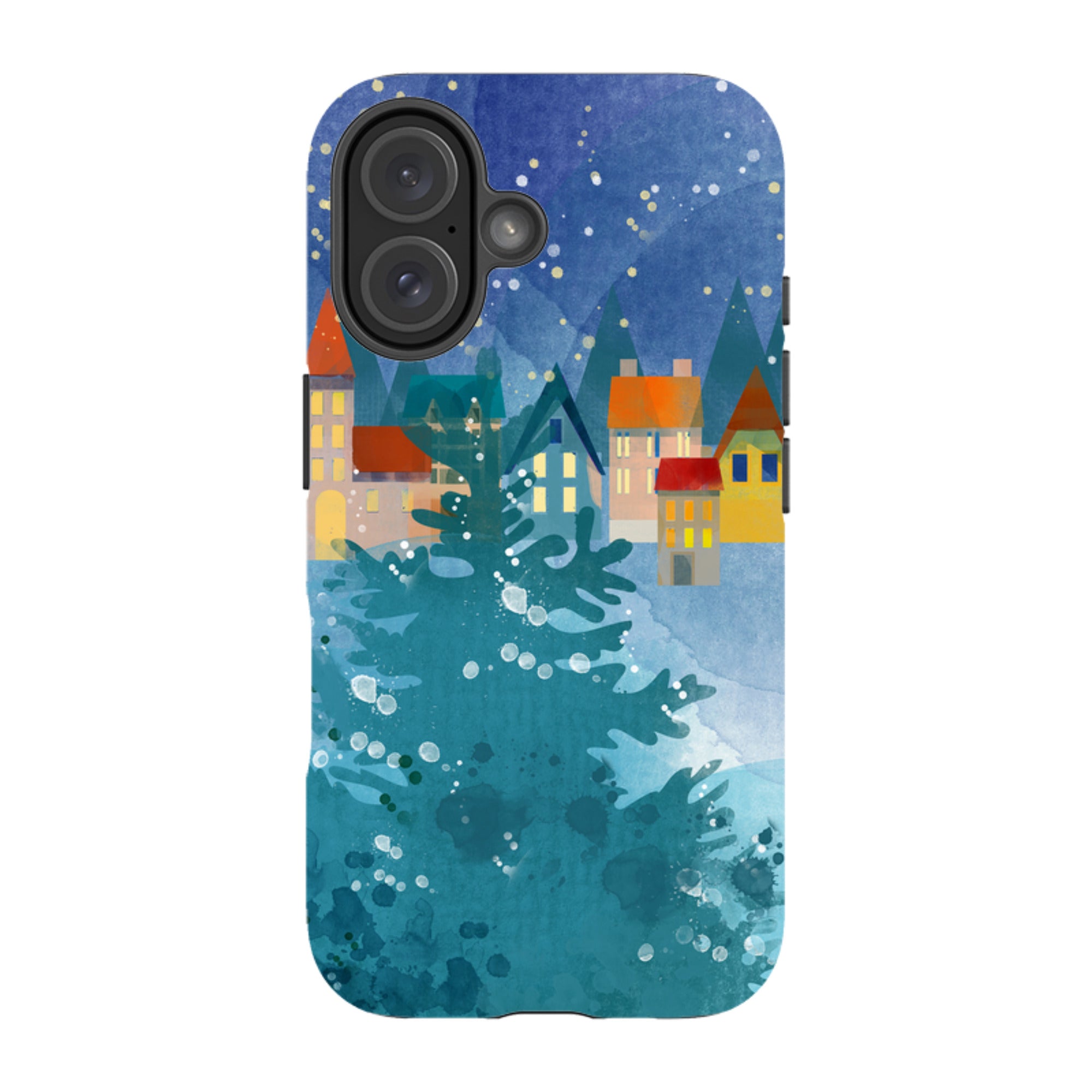 iPhone Tough Case - Winter Town
