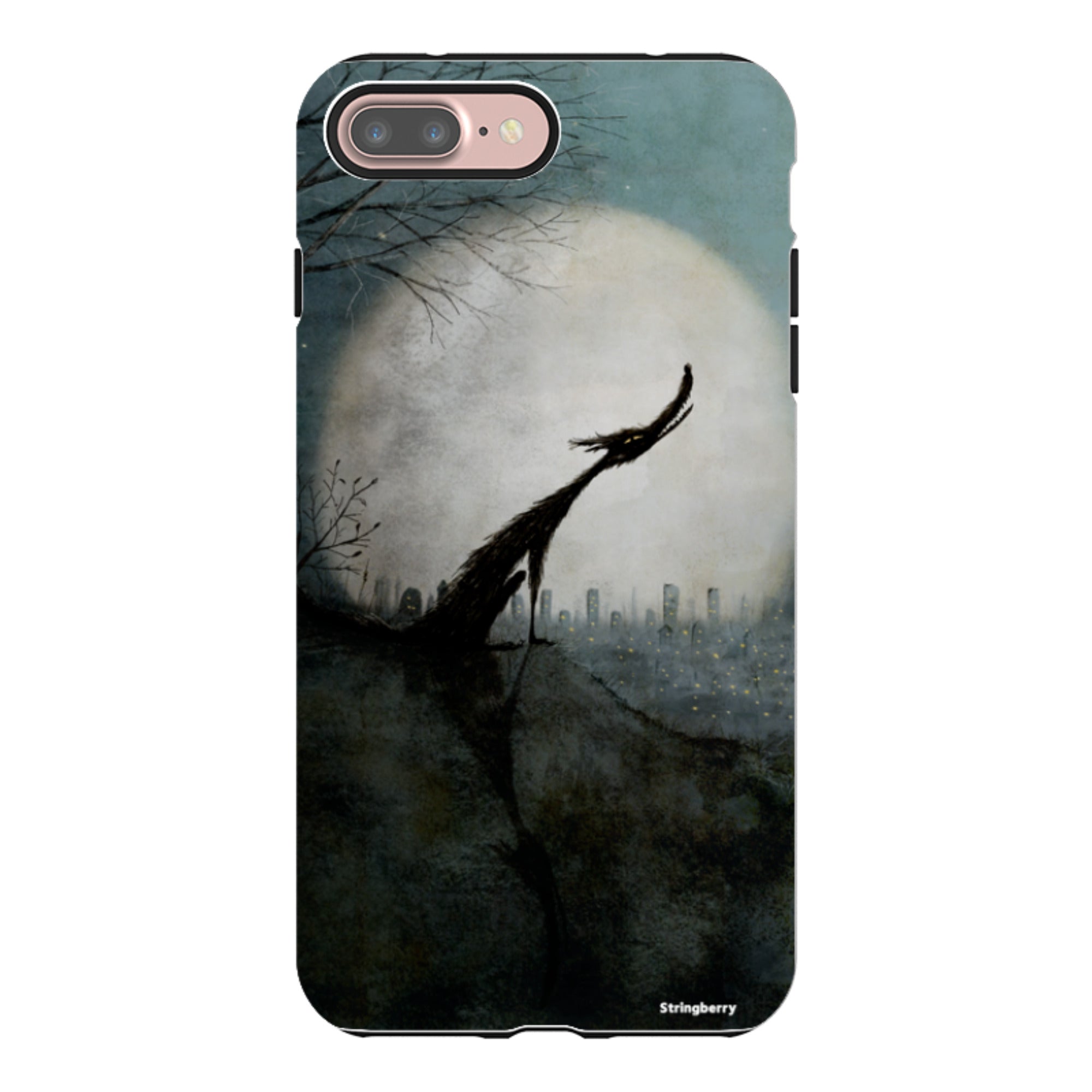 iPhone Tough Case - Wolf Moon By Maja Lindberg