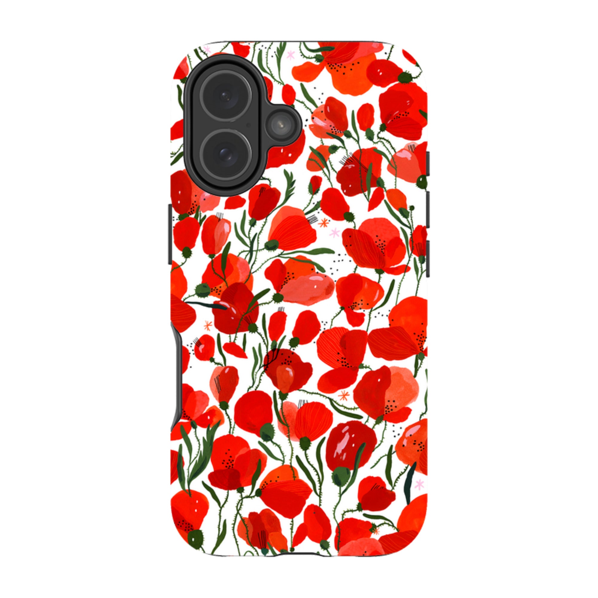 iPhone MagSafe Tough Case -  Poppies Pattern By Madalina Andronic