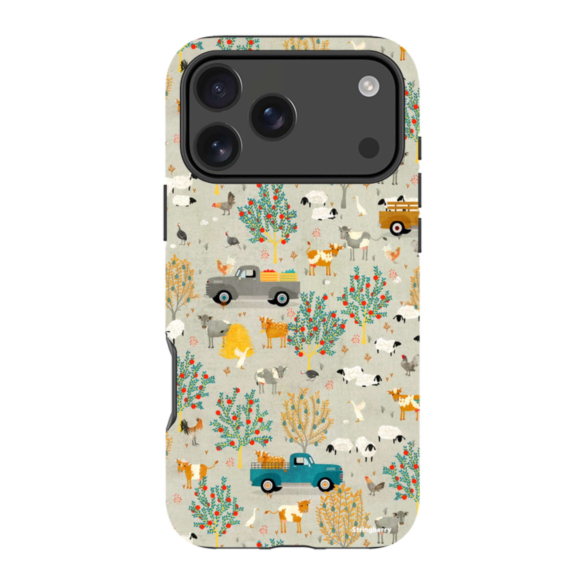 iPhone MagSafe Tough Case -  Farm Life Grey By Katherine Quinn