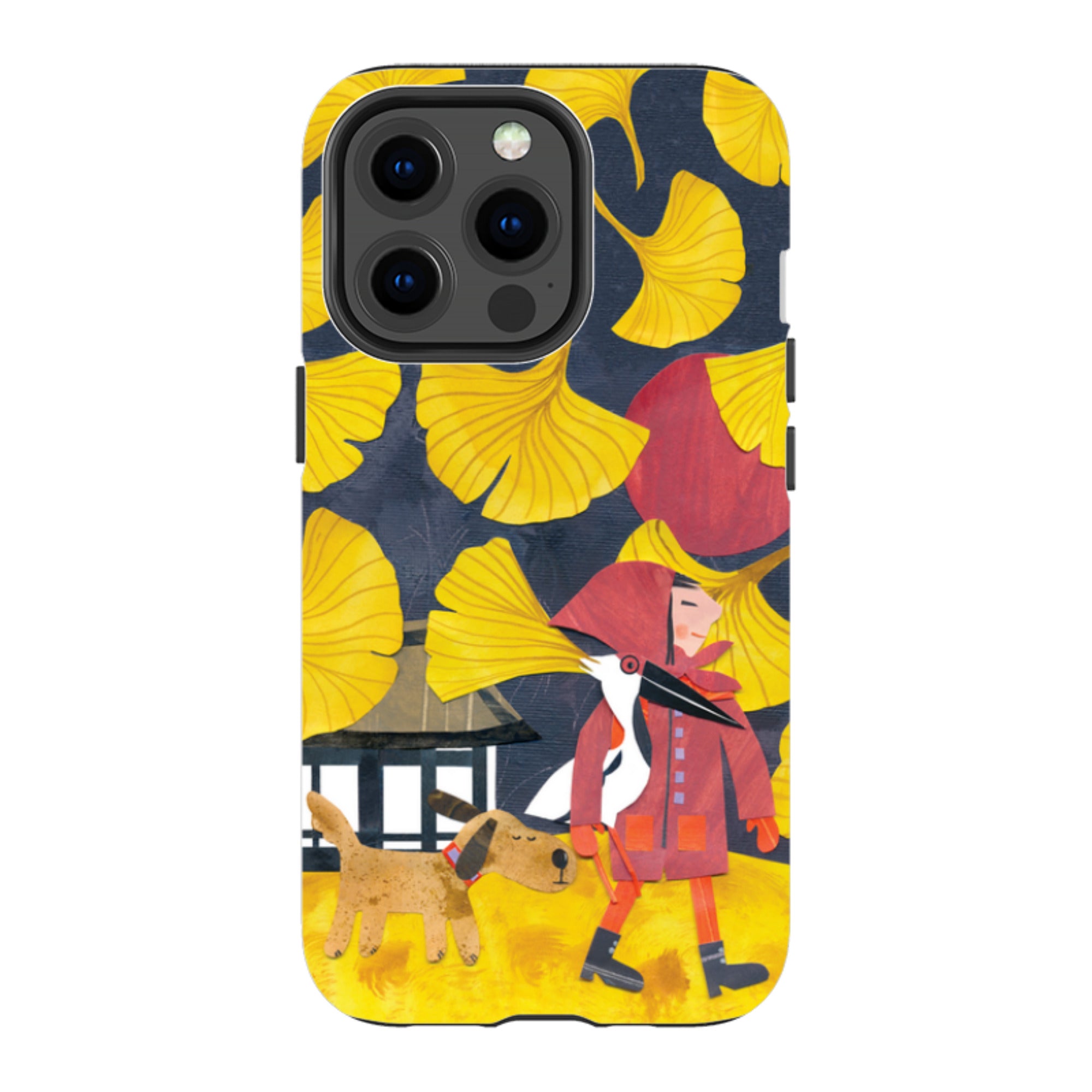 iPhone MagSafe Tough Case - Ginko Leaves By Tracey English