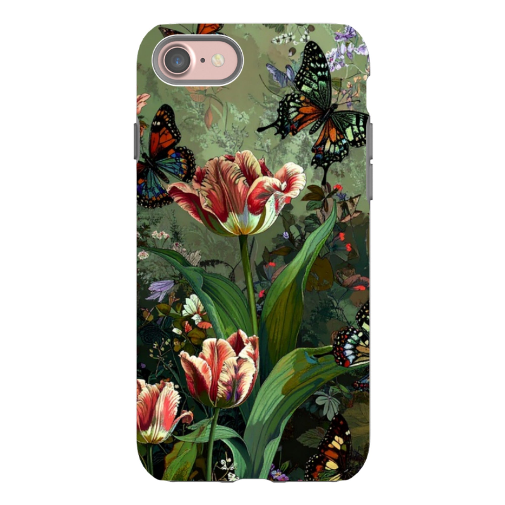 iPhone Tough Case - Green Vyne Butterflies