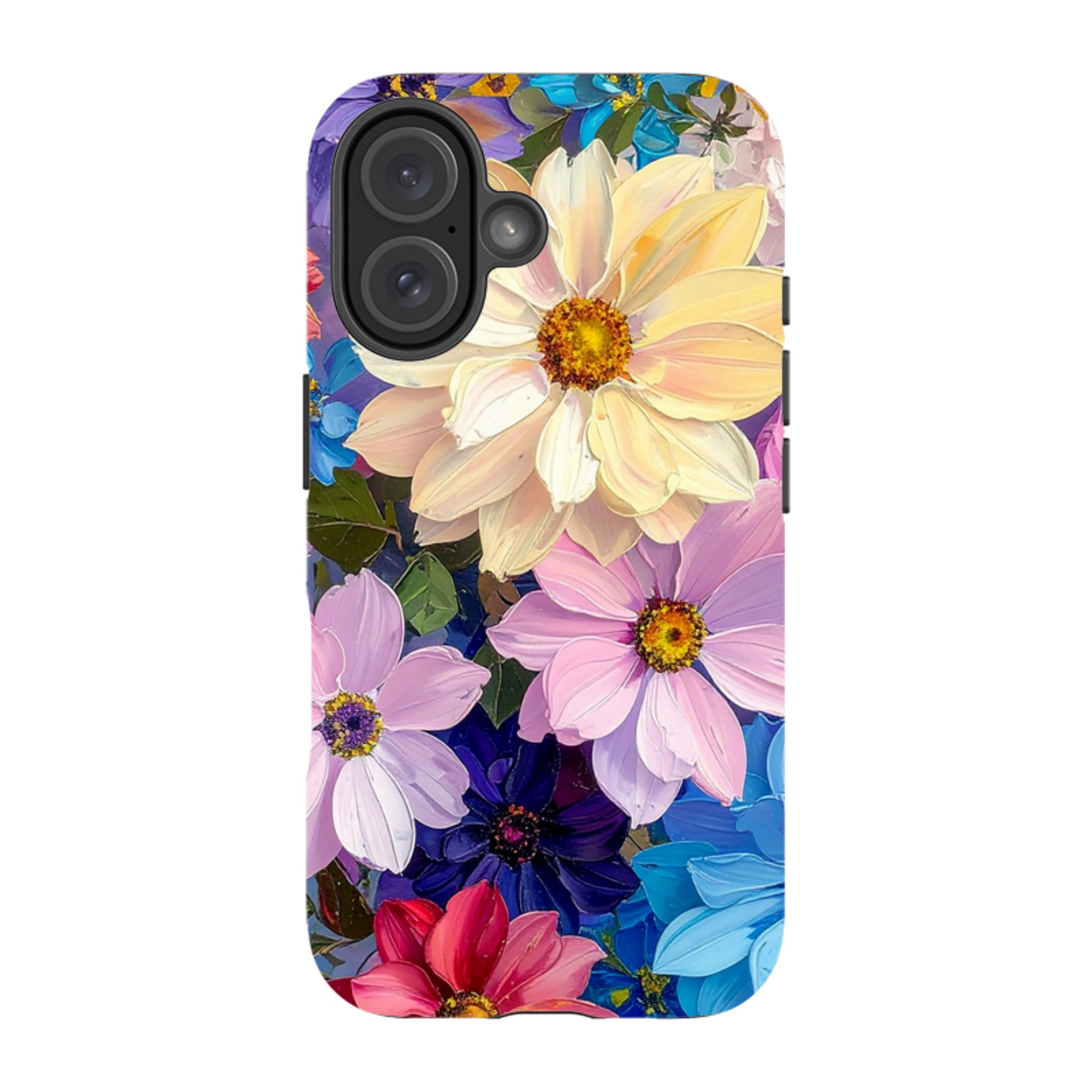 iPhone MagSafe Tough Case - Summer Floral Blue Garden