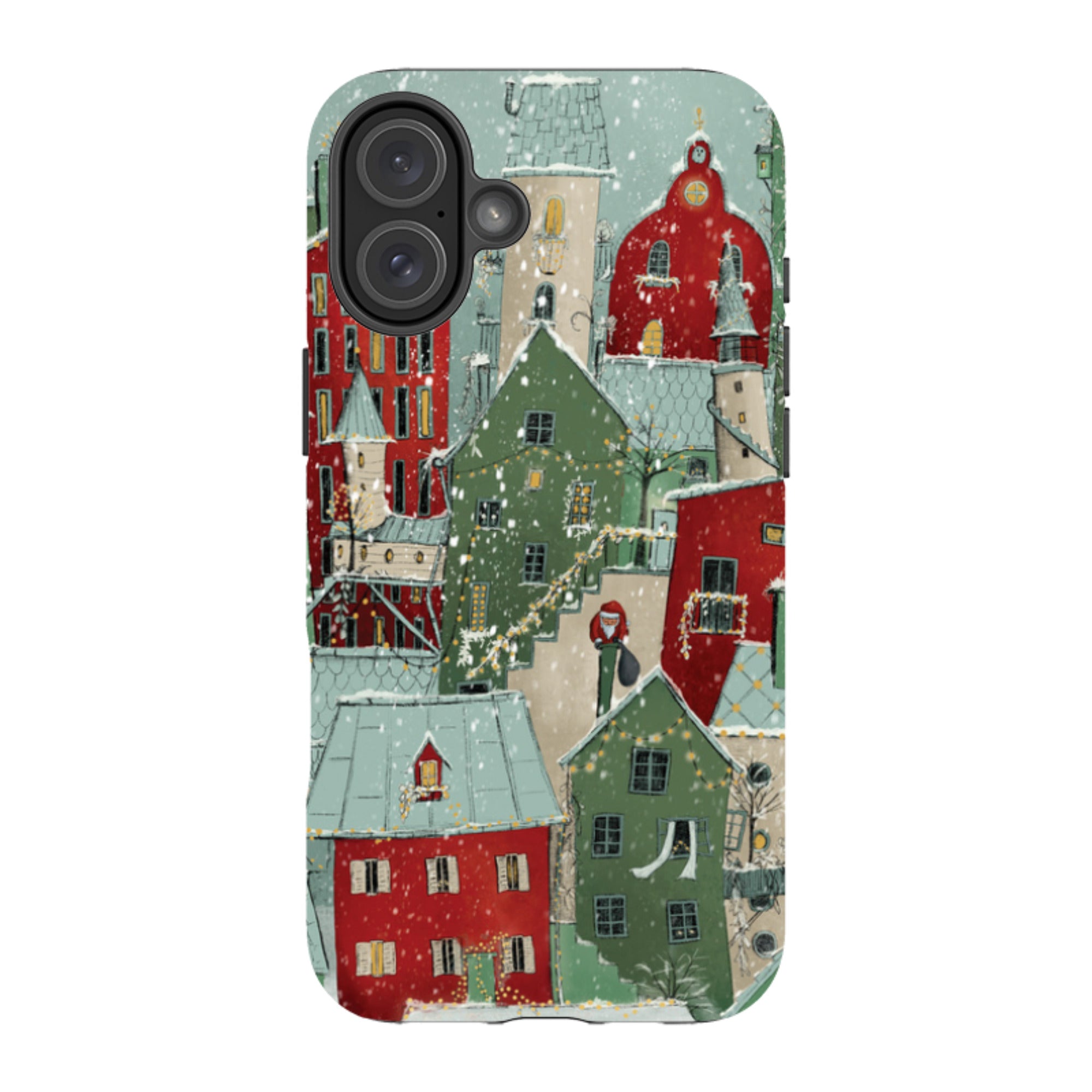 iPhone Tough Case - Citywinkles Red By Maja Lindberg