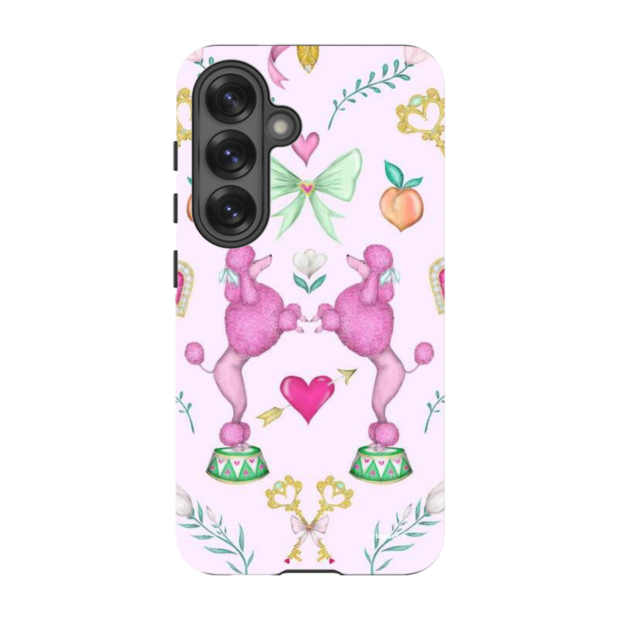 Samsung Tough Case - Pink Poodle Parlour Sugar By Catherine Rowe