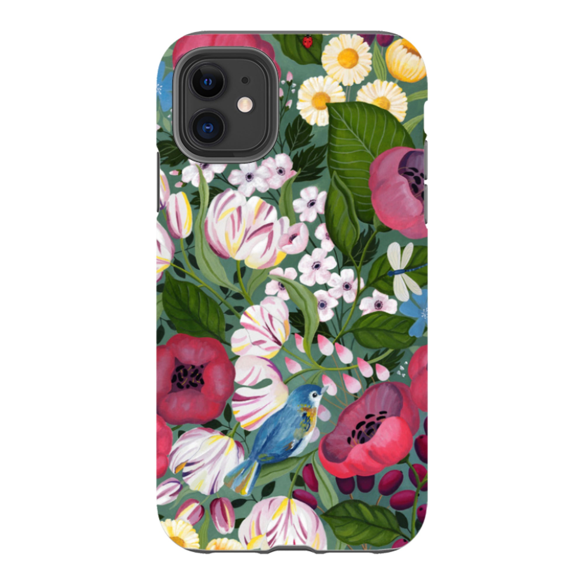 iPhone Tough Case - Bluebird Flowers By Bex Parkin