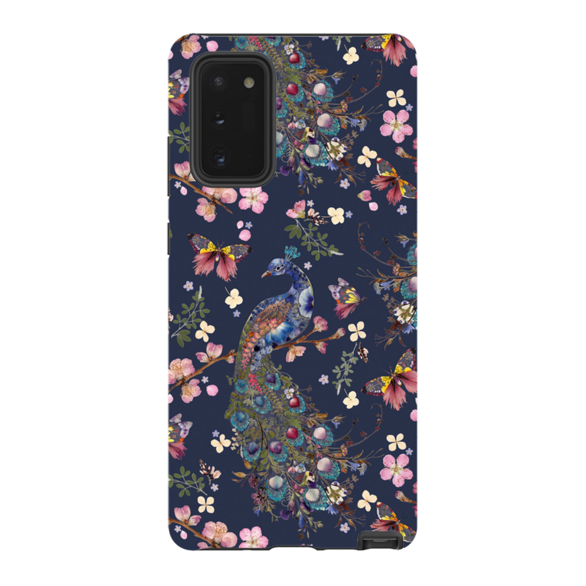 Samsung Tough Case - Peacock and Cherry Blossoms Iris By Helen Ahpornsiri