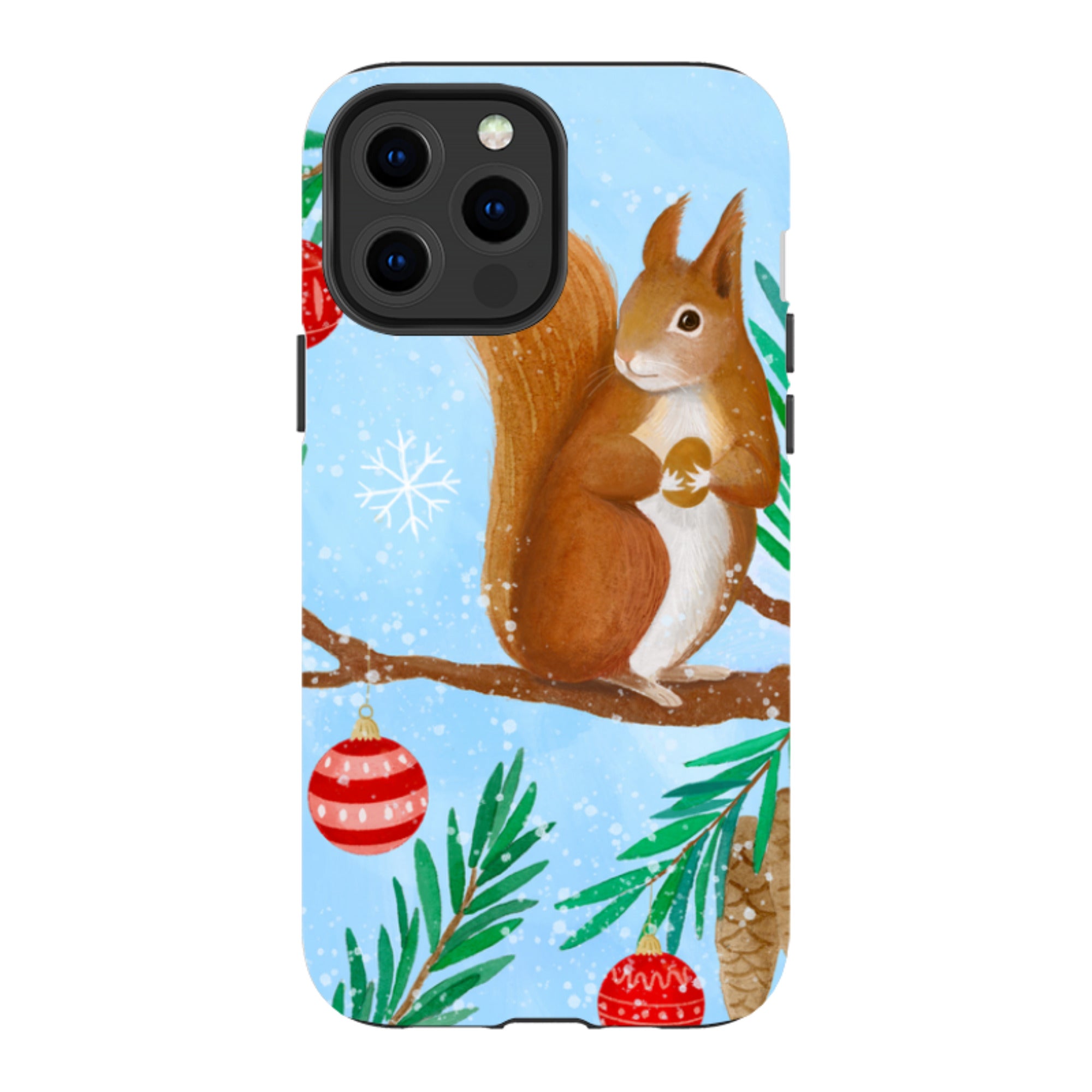 iPhone Tough Case - Winter Squirrel By Bex Parkin