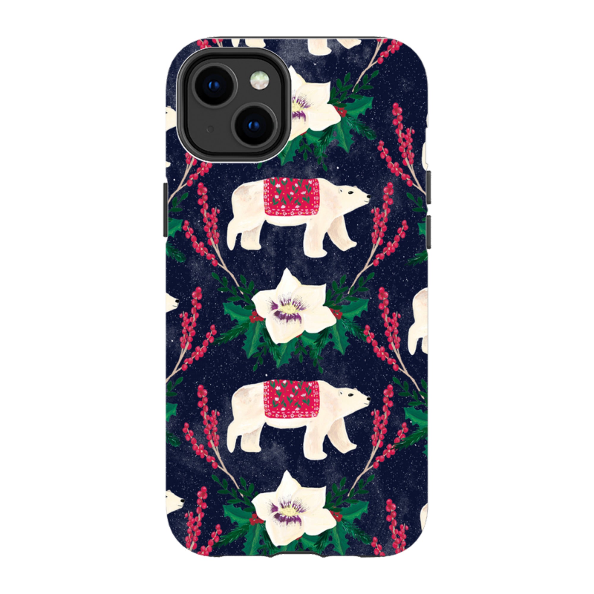 iPhone Tough Case - Midnight Polar Bears By Abby Jacobs