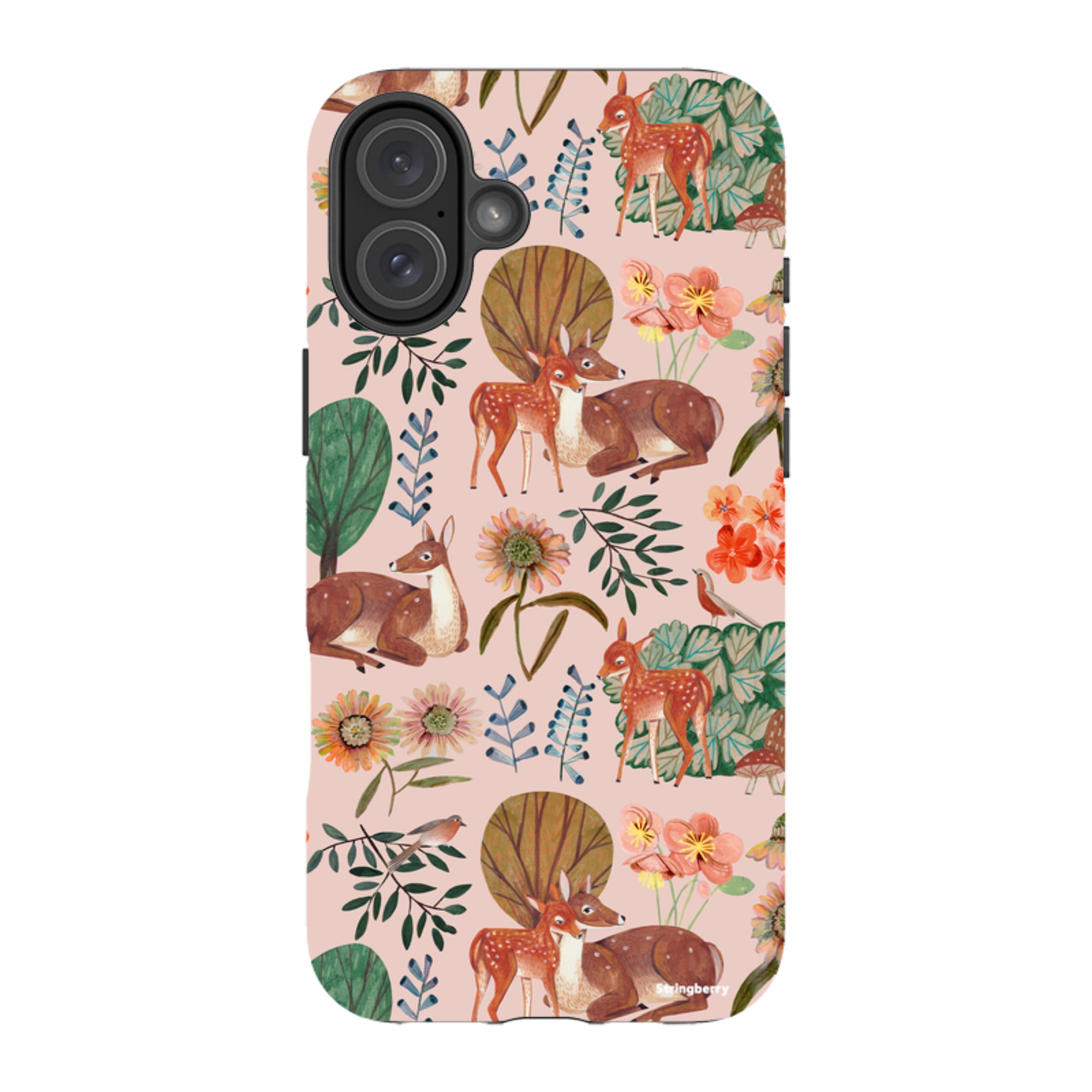 iPhone Tough Case - Deer Pattern By Caroline Bonne Muller