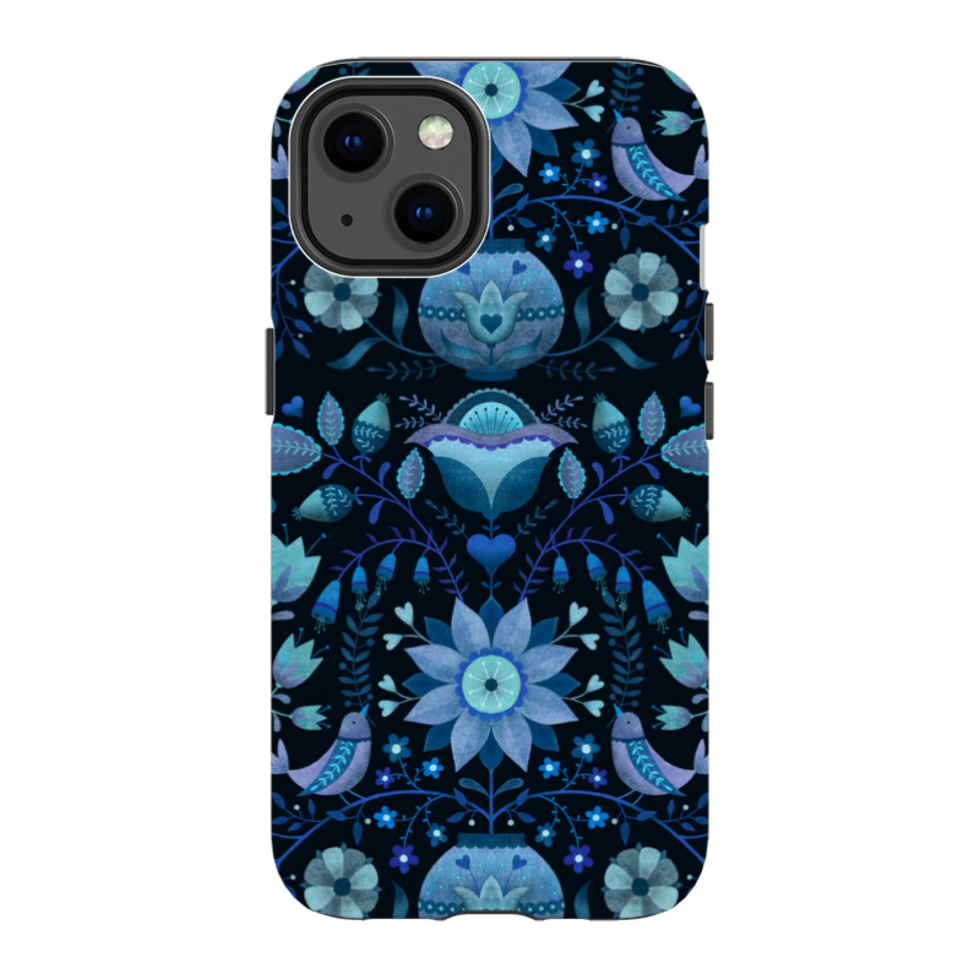 iPhone Tough Case - Blue Folk By Suzy Taylor