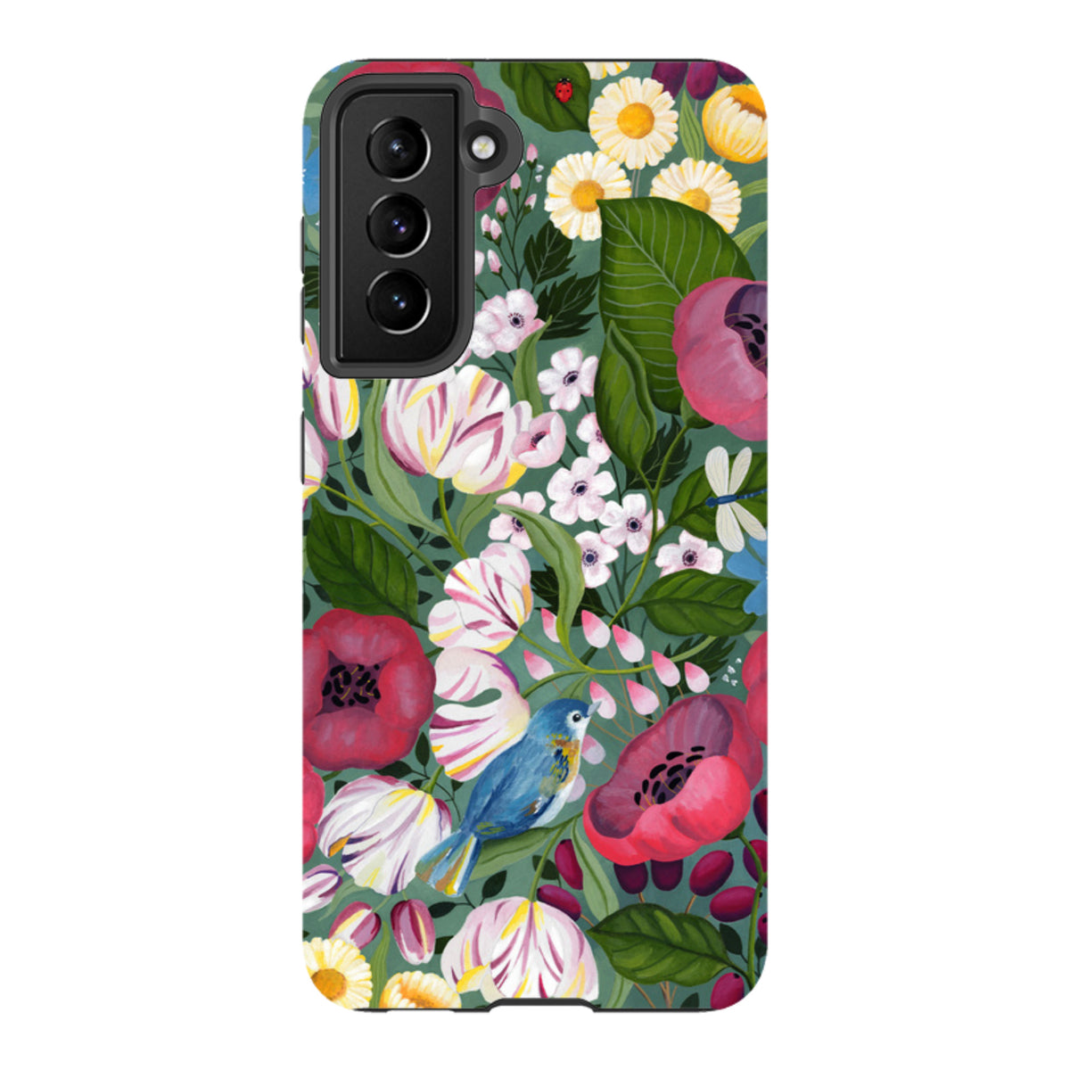 Samsung Tough Case - Bluebird Flowers By Bex Parkin