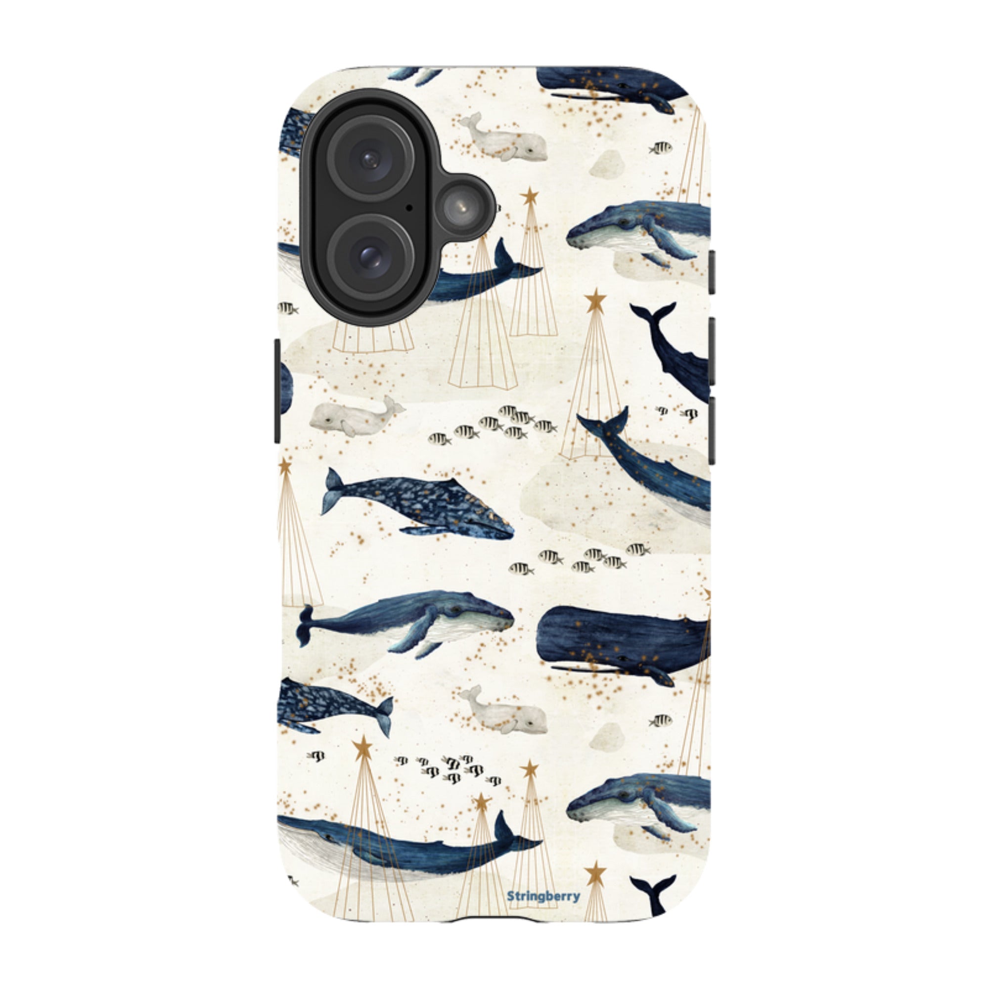 iPhone MagSafe Tough Case - Christmas Whale III By Katherine Quinn