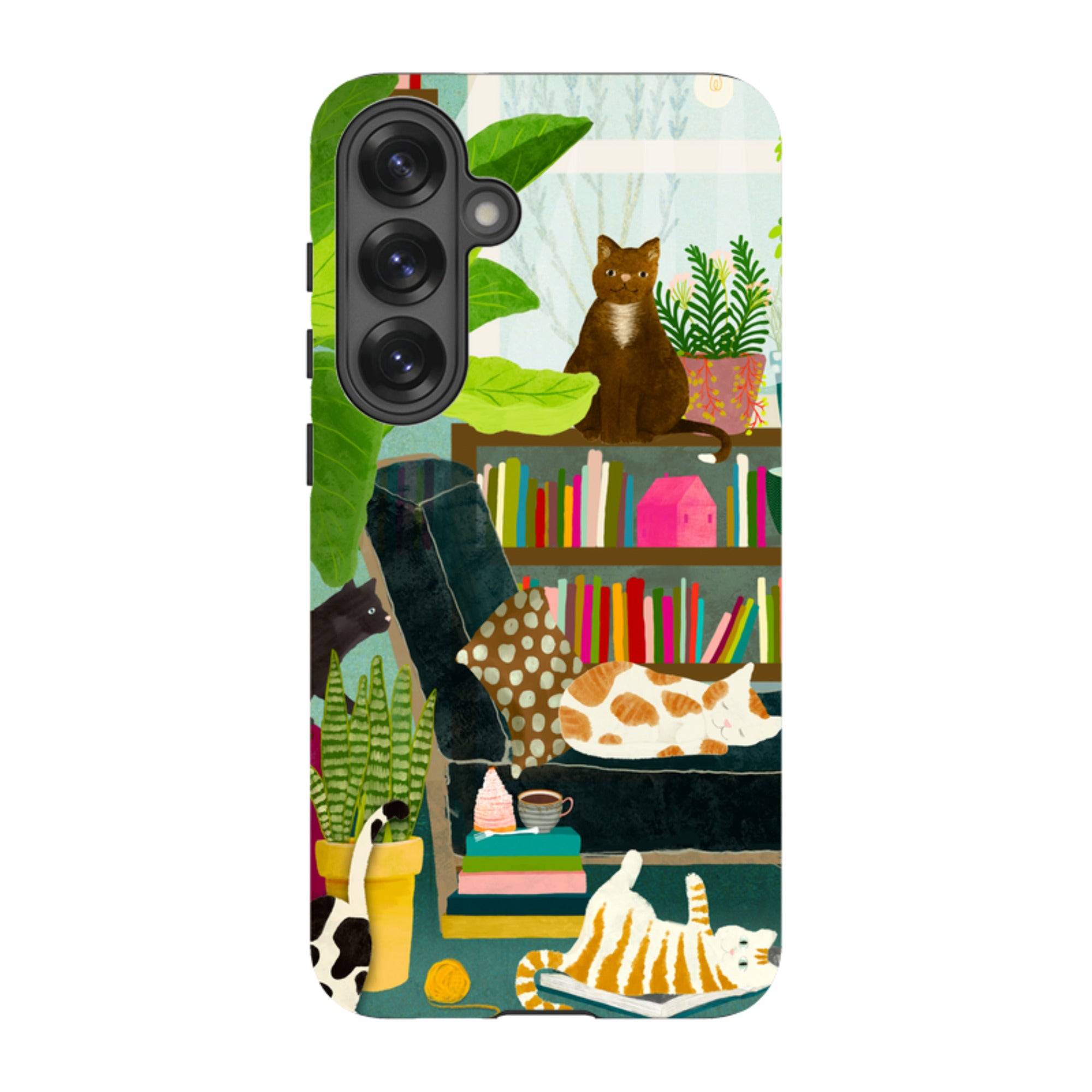 Samsung Tough Case - Cat Library By Katherine Quinn