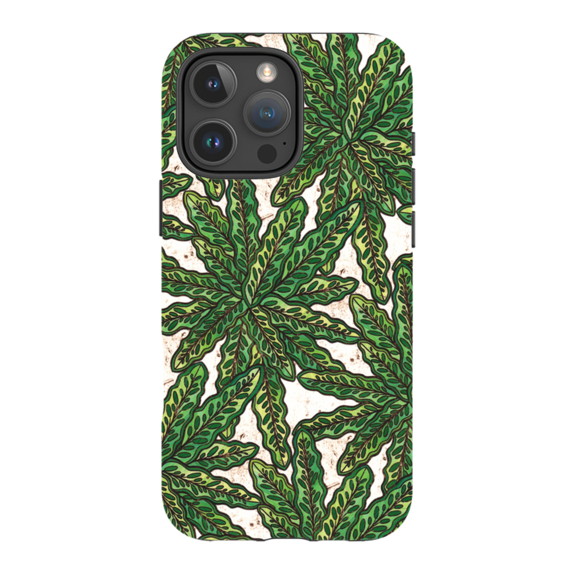 iPhone MagSafe Tough Case - Green Floral By Amelia Bowman