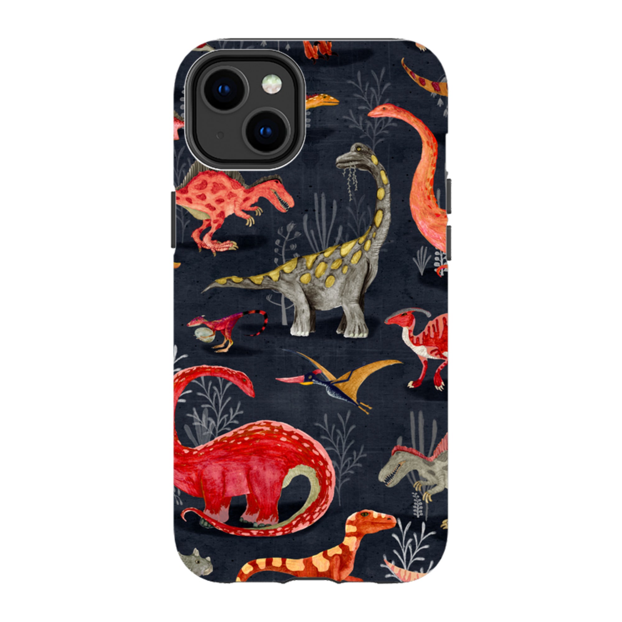 iPhone Tough Case - Parisian Dinosaurs By Katherine Quinn
