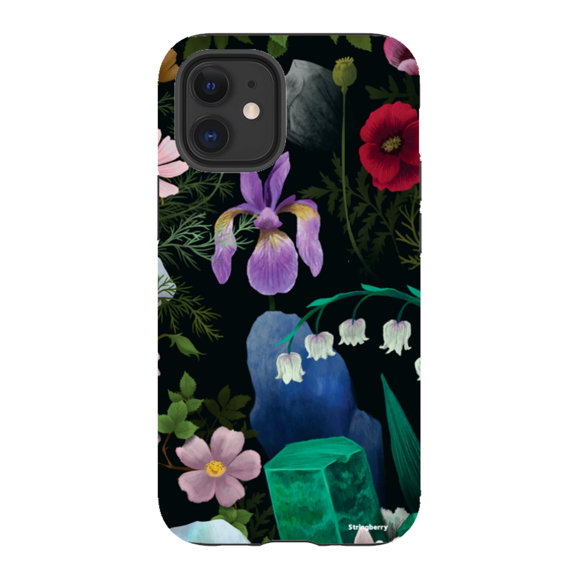 iPhone Tough Case - Crystal Flowers II By Anna Stead