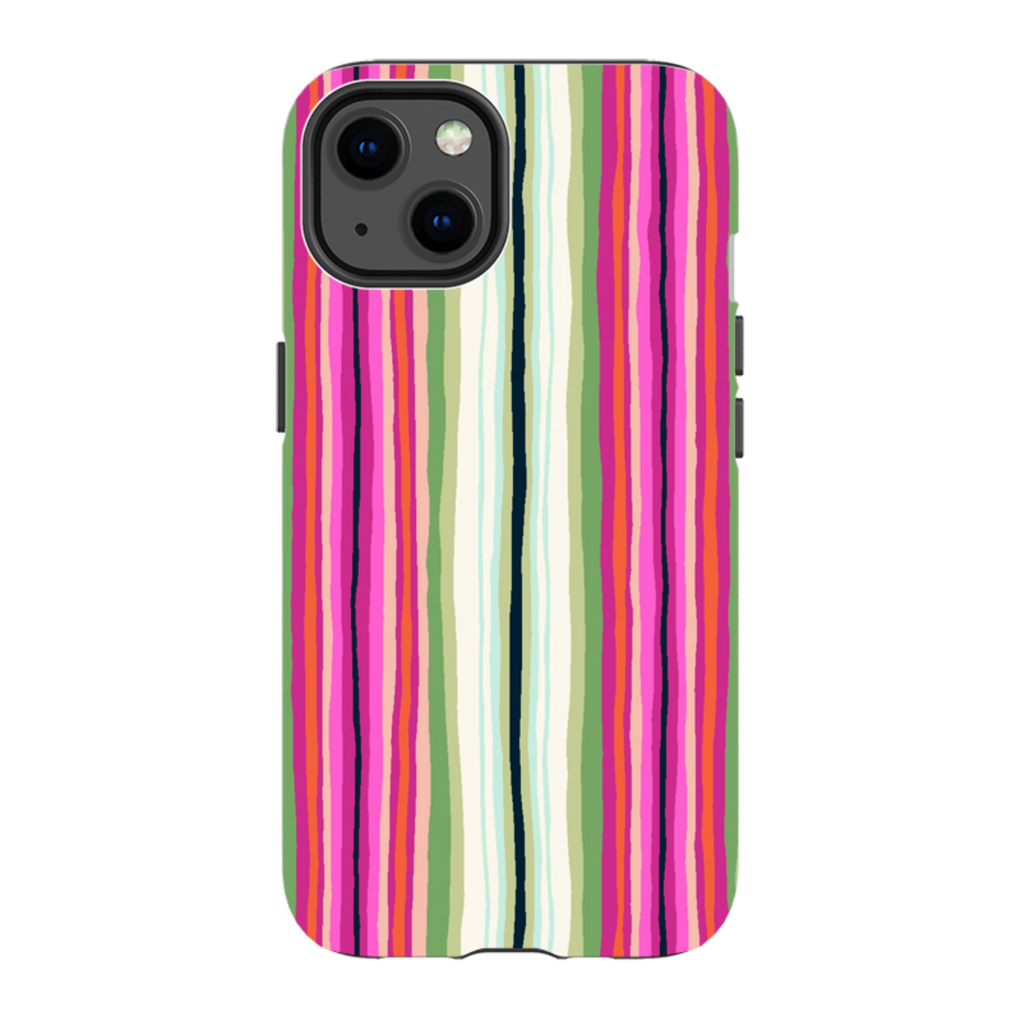 iPhone MagSafe Tough Case -  Atelier Stripe Windflower By Sarah Campbell