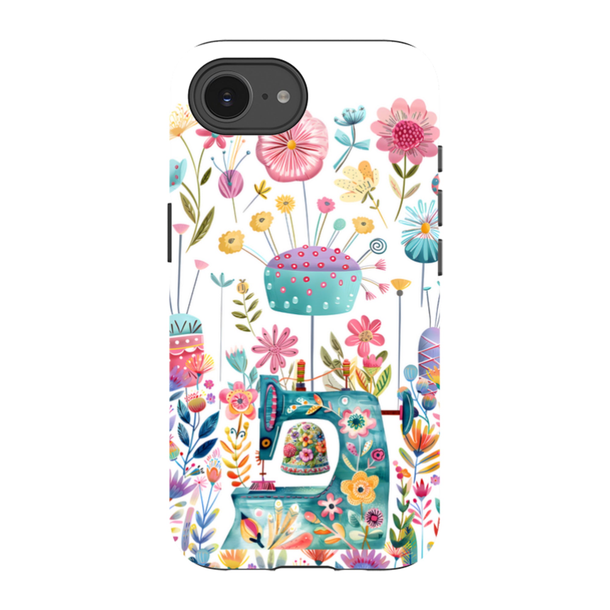 iPhone Case - Floral Sewing Machine
