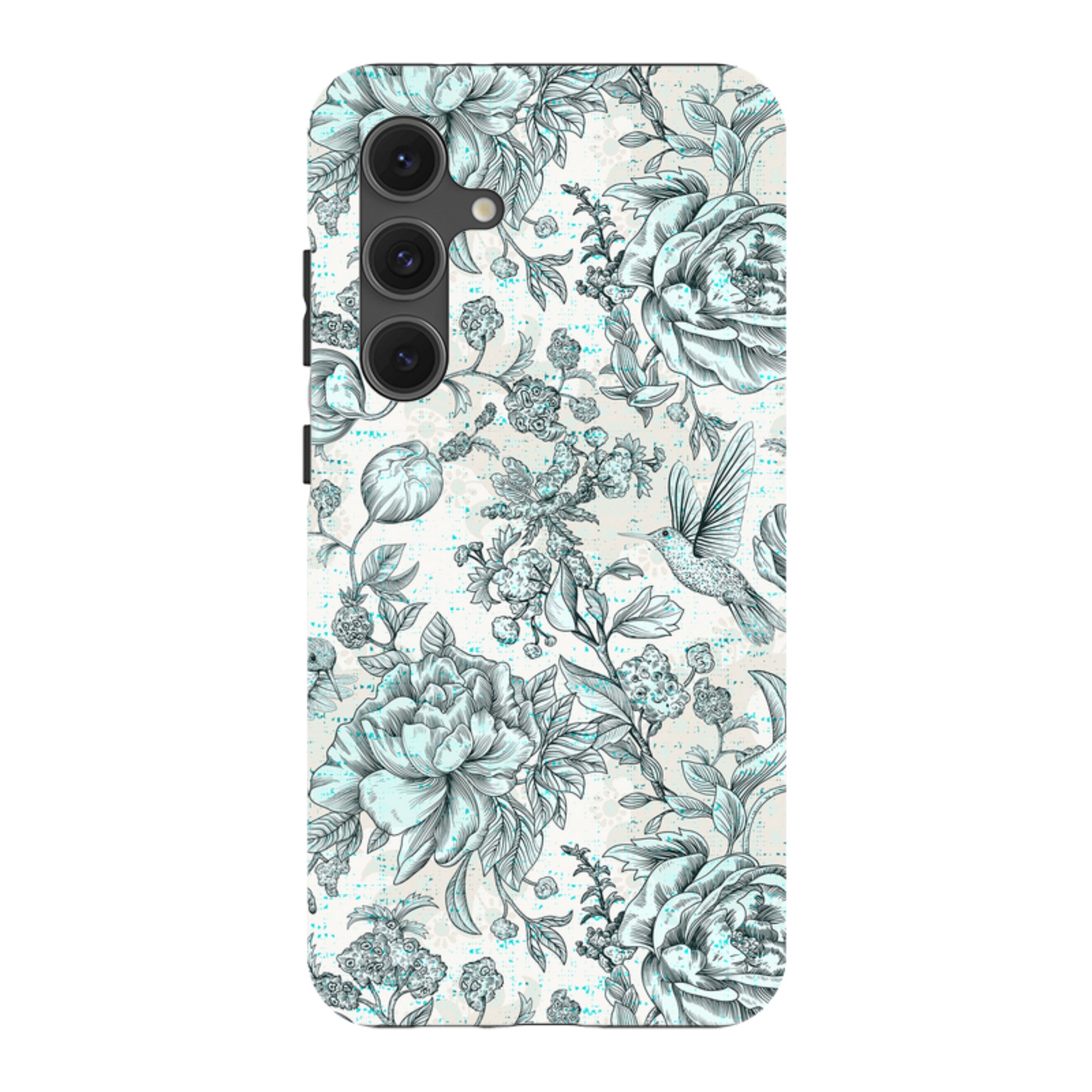 Samsung Tough Case - Blue peonies