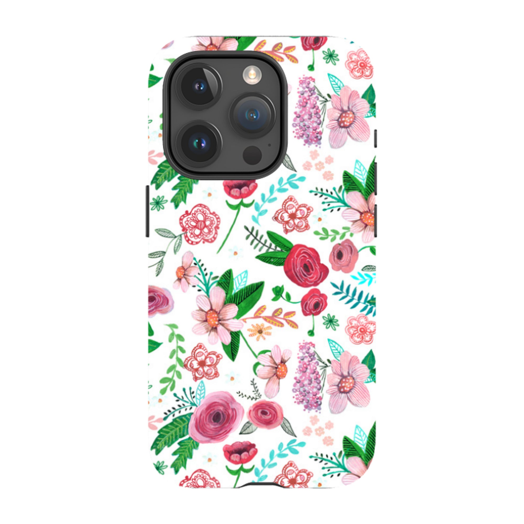 iPhone MagSafe Tough Case -  White Floral By Caroline Bonne Muller