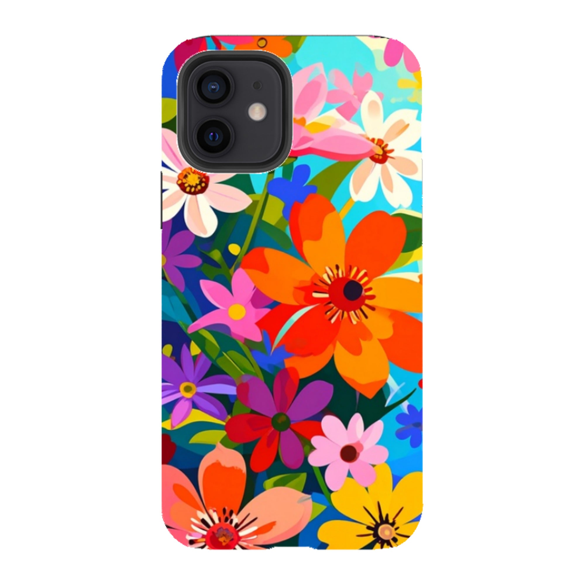 iPhone Tough Case - Rainbow Floral