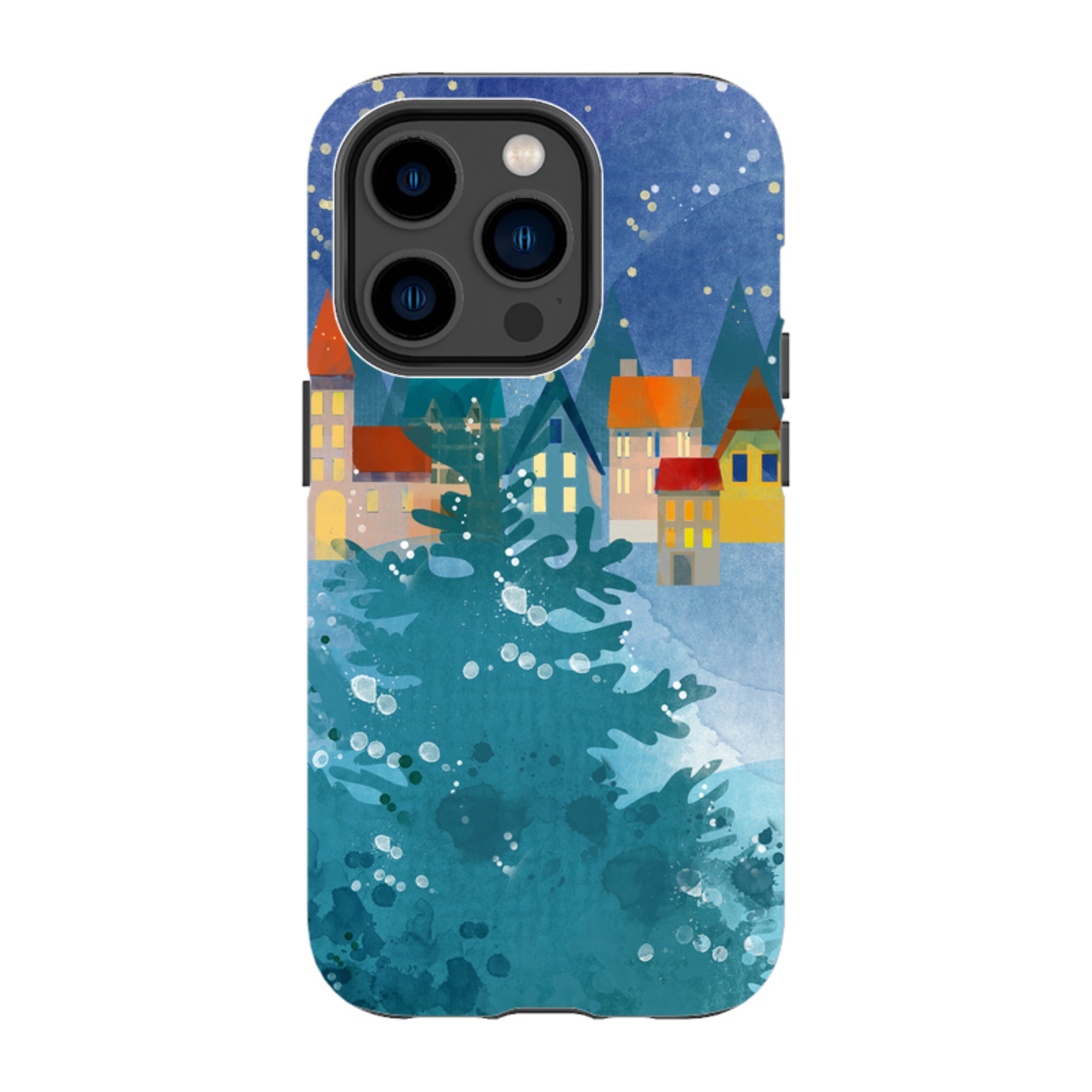 iPhone Tough Case - Winter Town