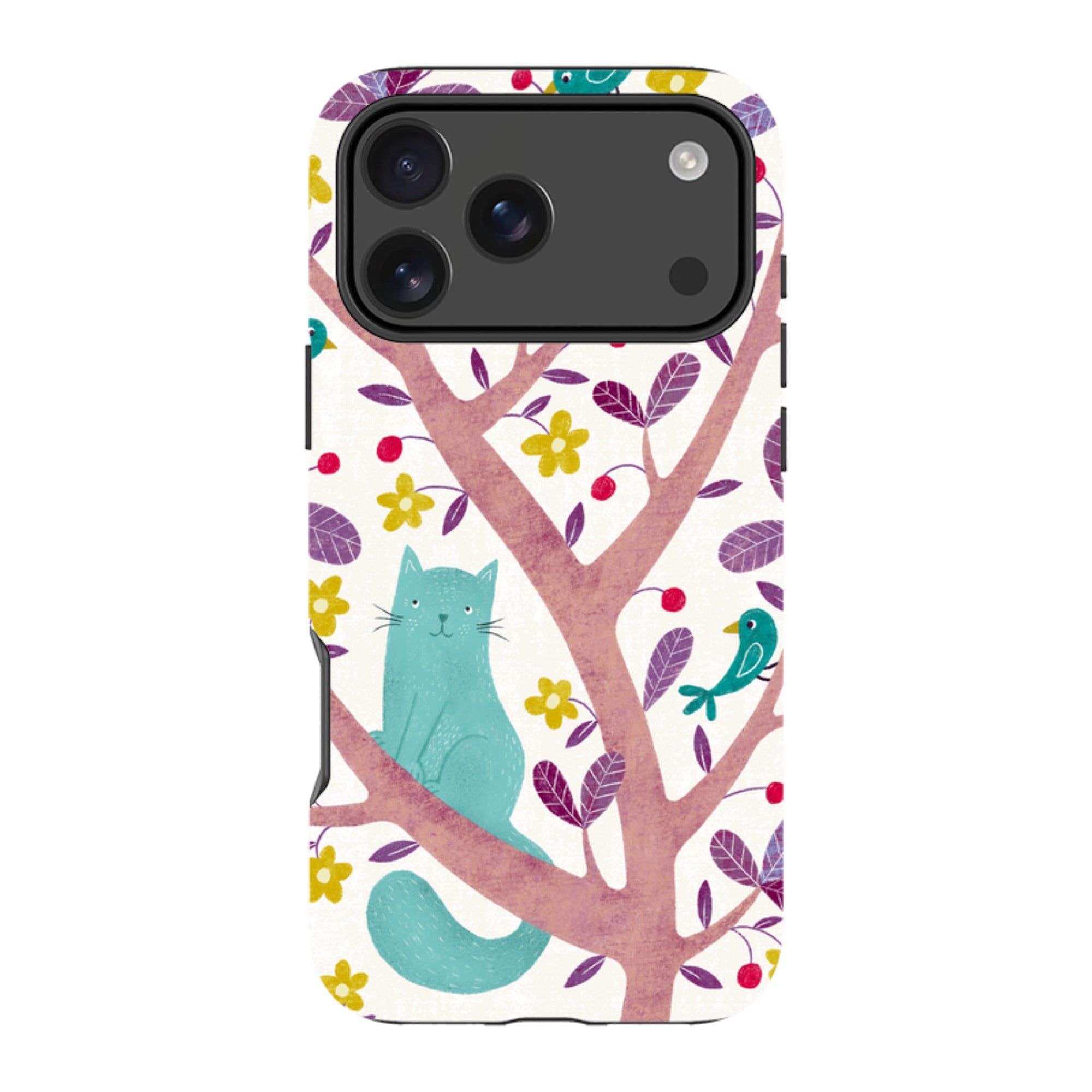 iPhone Tough Case - Cat And Bird By Suzy Taylor