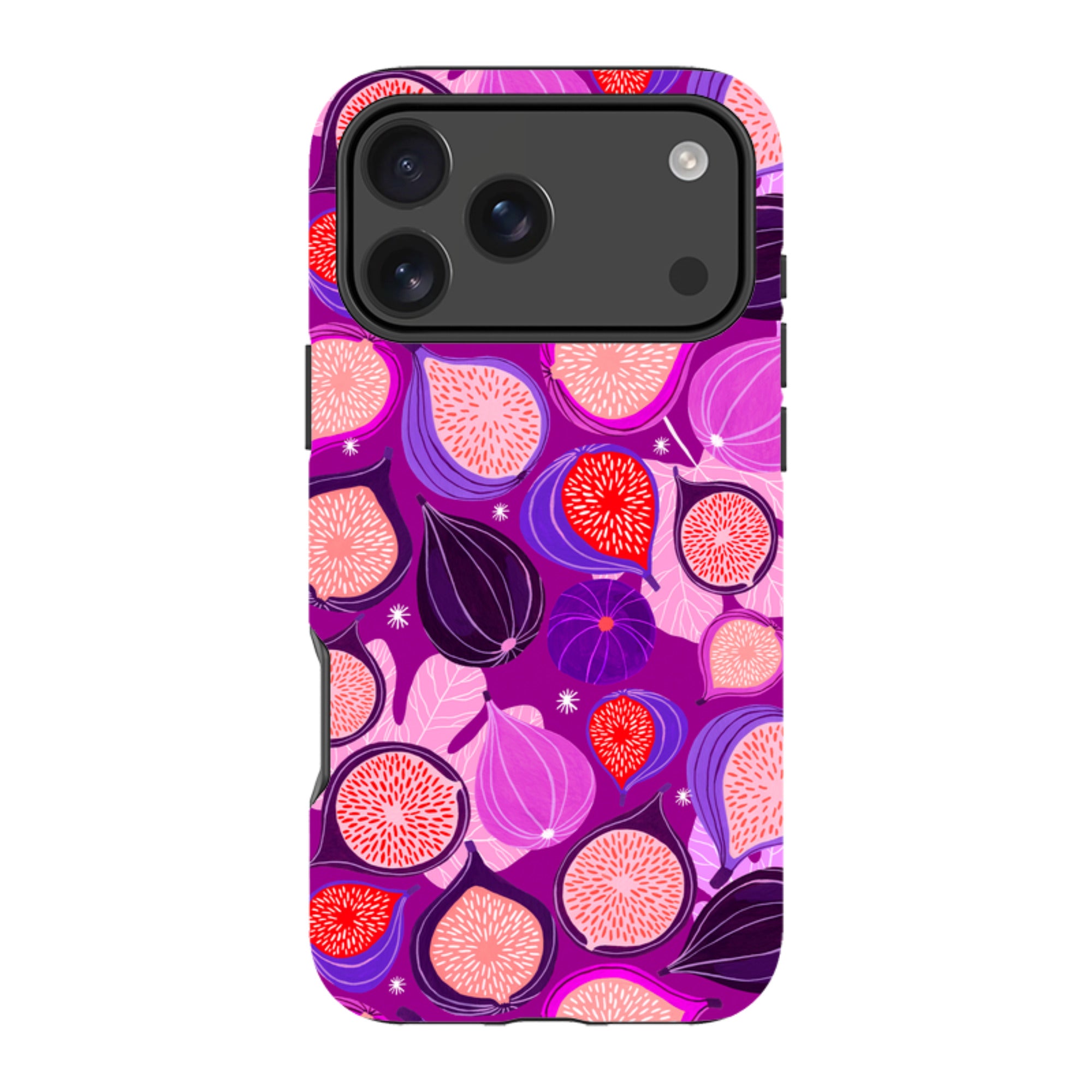 iPhone Tough Case - Ficolino Purple Pattern By Madalina Andronic