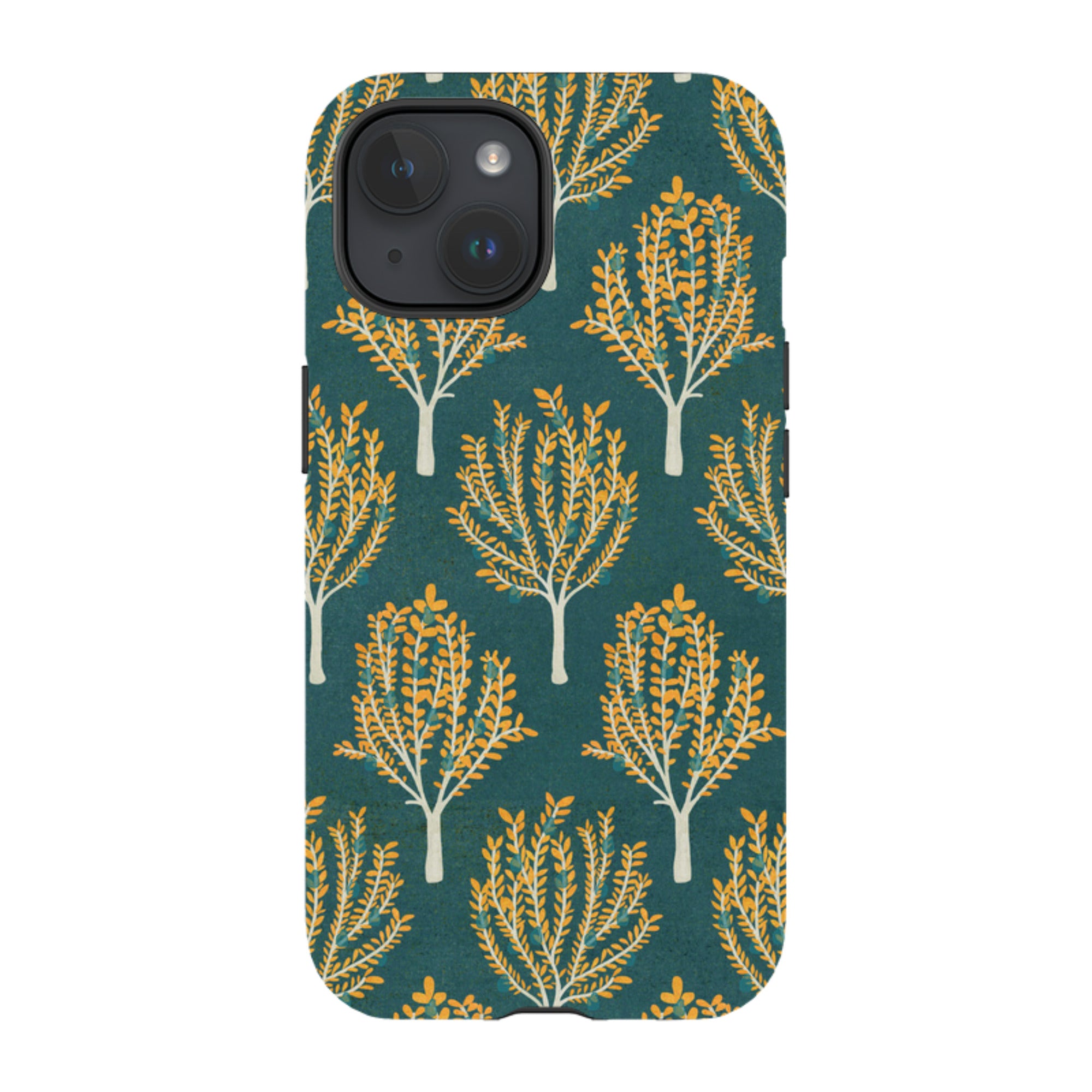 iPhone Tough Case - Pear Trees Teal By Katherine Quinn
