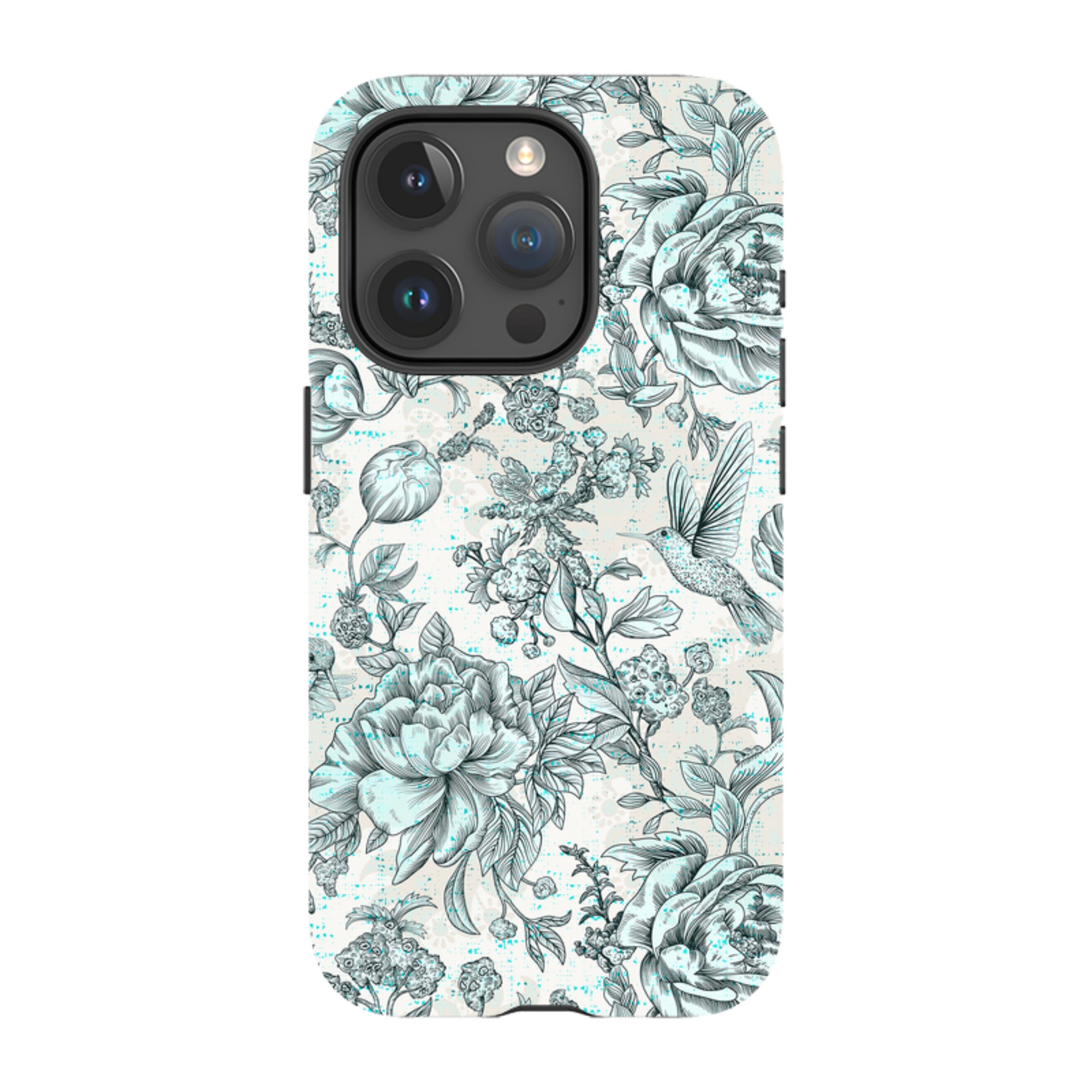 iPhone Tough Case - Blue Peonies