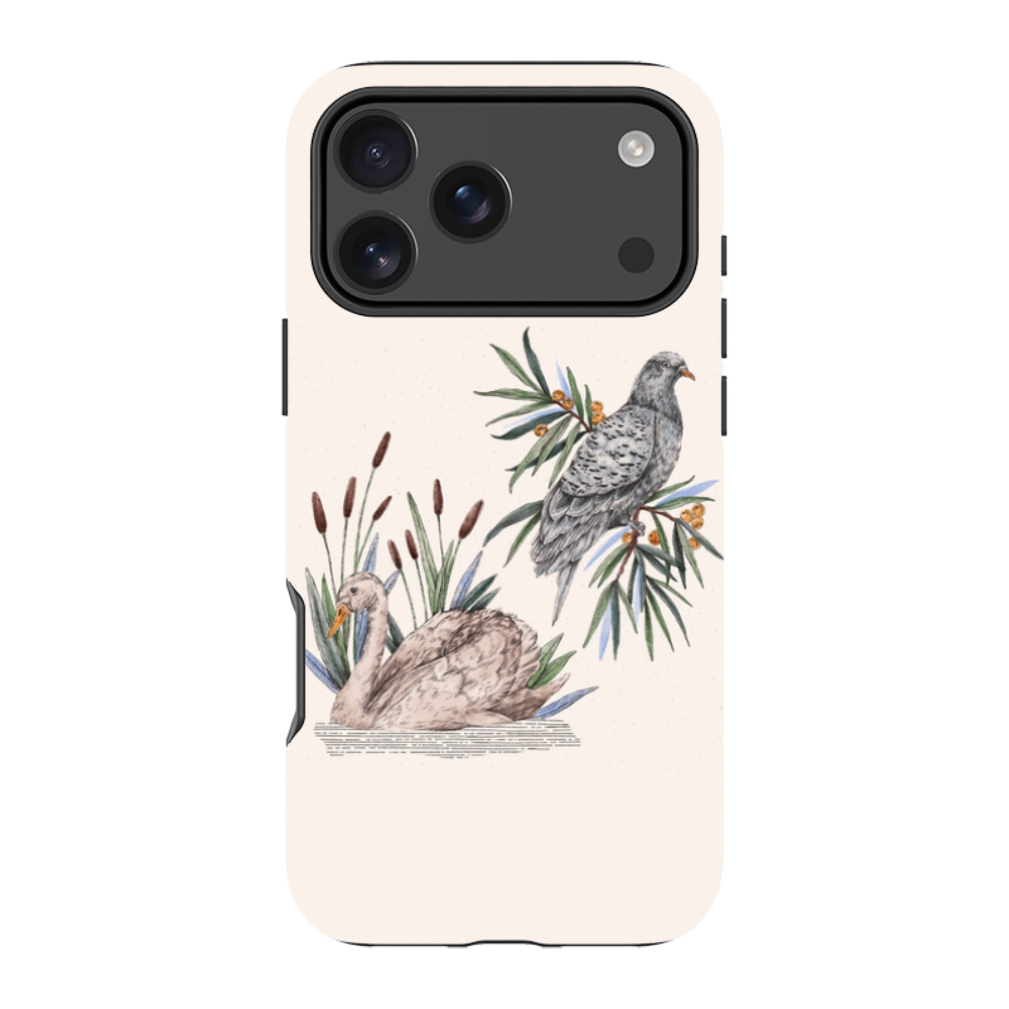 iPhone Tough Case - Swan Pigeon By Jade Mosinski