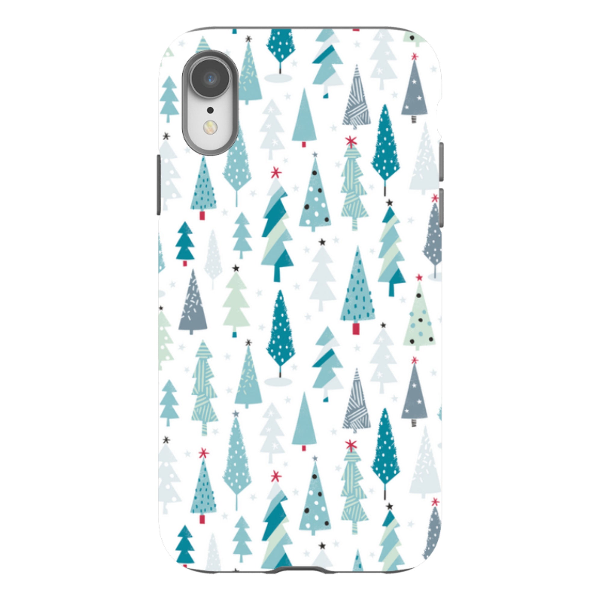 iPhone Tough Case - Little Xmas Trees By Ali Brookes