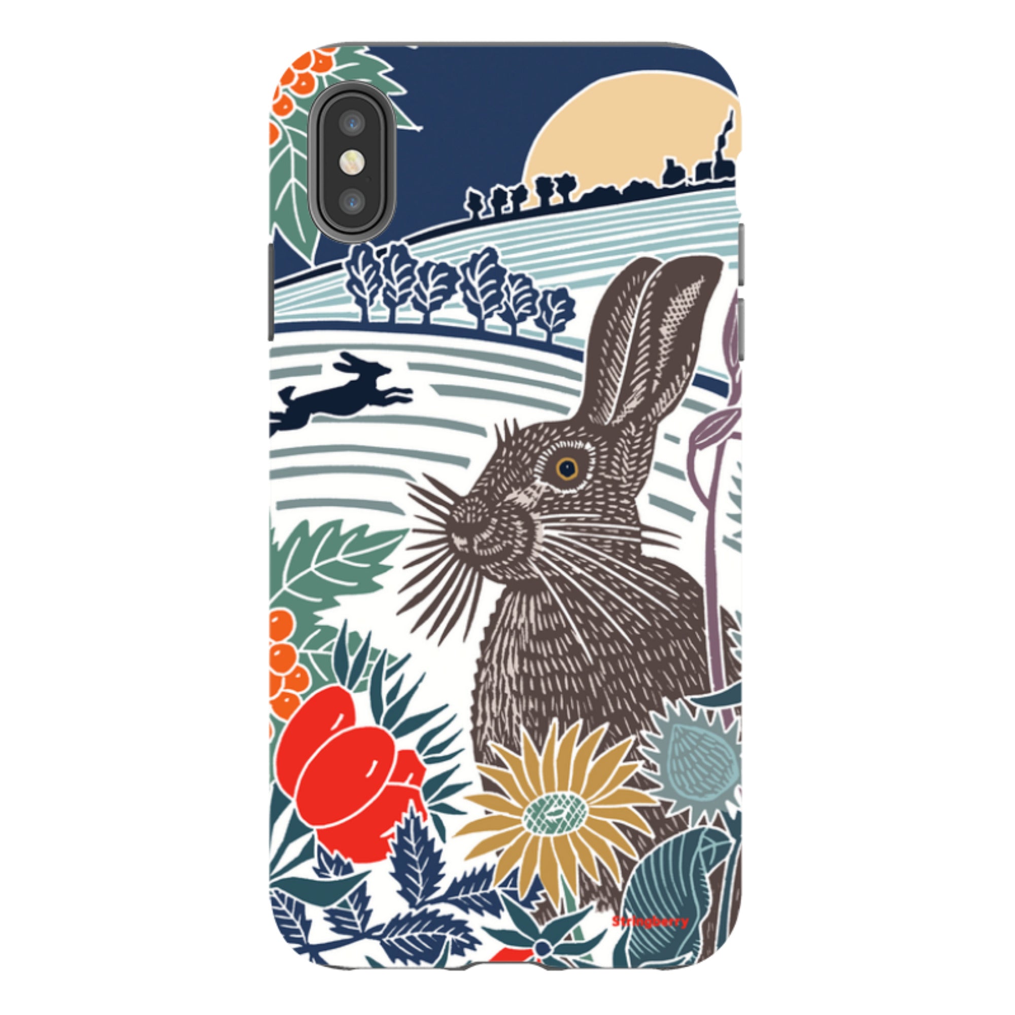 iPhone Tough Case - Winter Hare By Kate Heiss