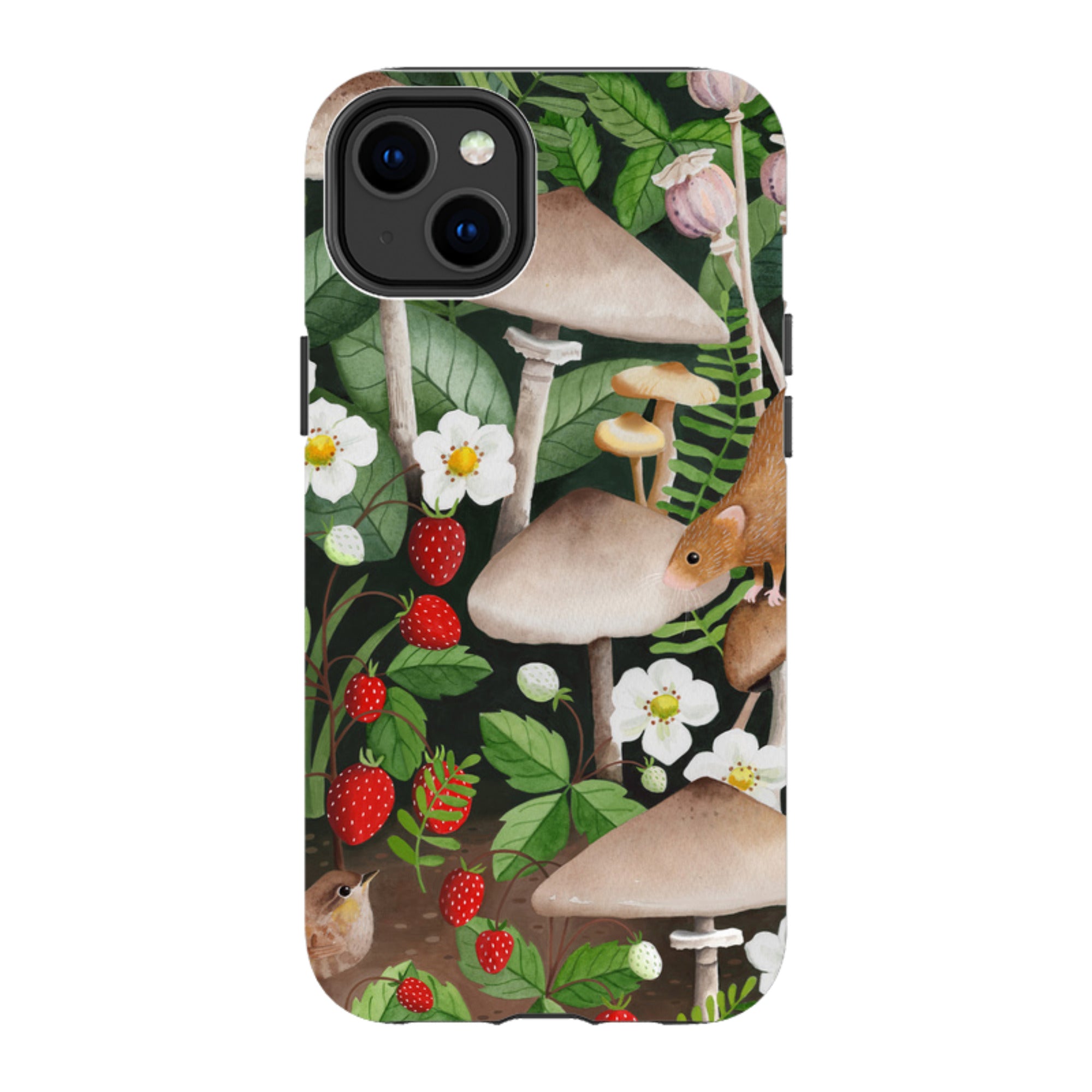 iPhone MagSafe Tough Case - Strawberry Patch By Bex Parkin