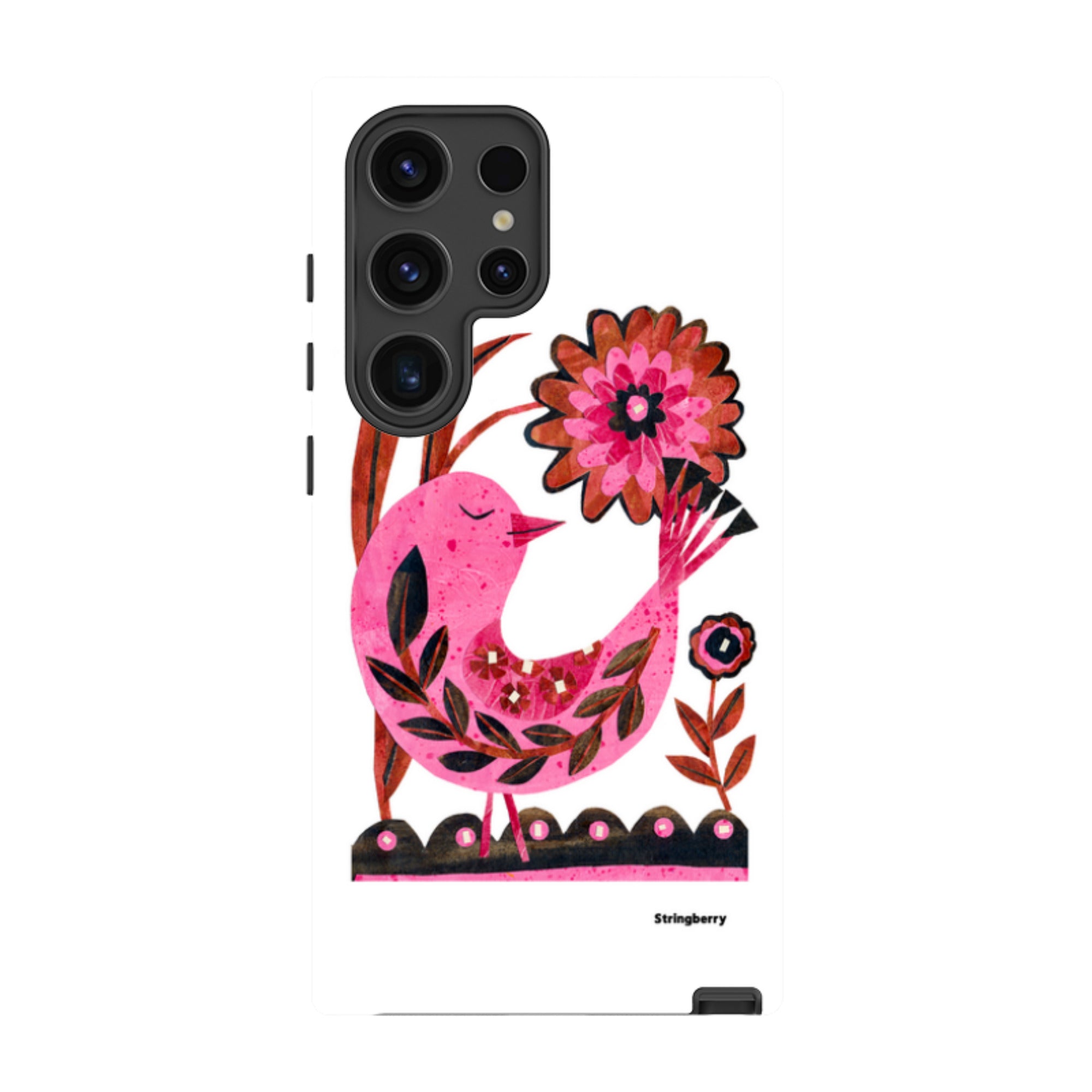 Samsung Tough Case - Folk Floral Bird By Tracey English