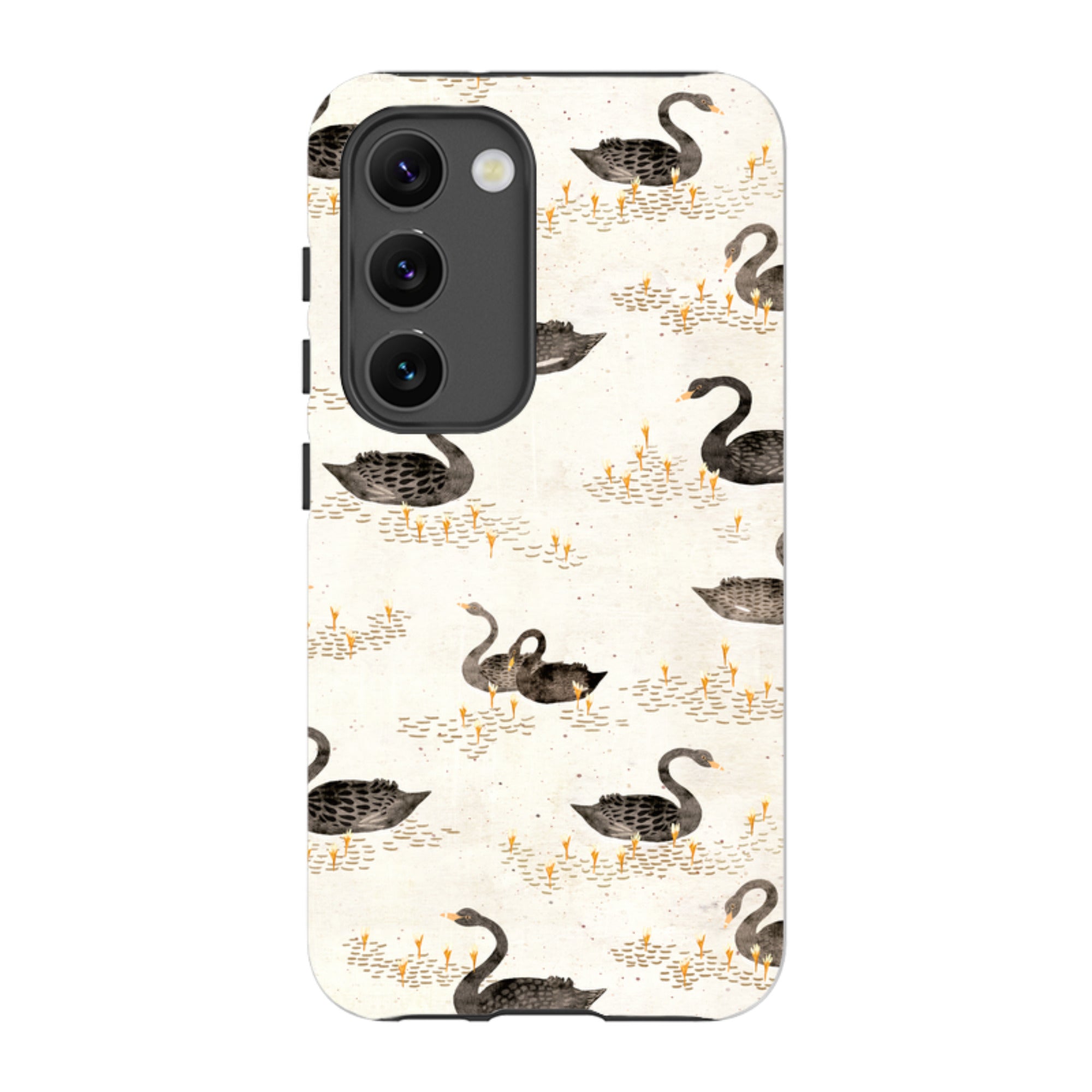 Samsung Tough Case - Swans Cream By Katherine Quinn