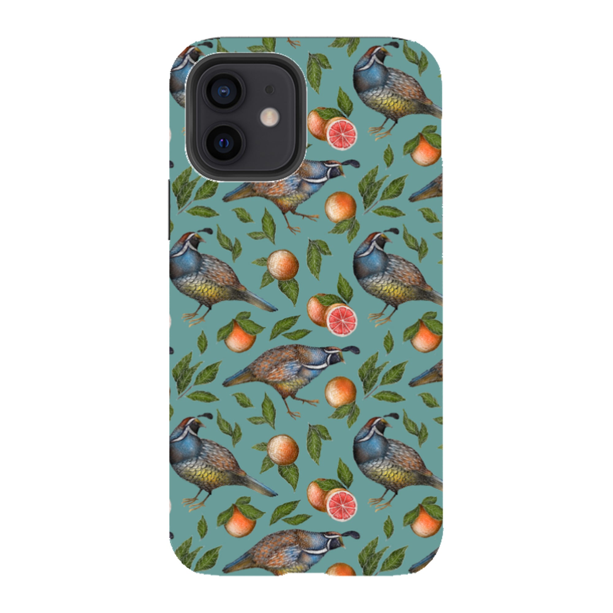 iPhone Tough Case - Quails Pattern By Catherine Rowe