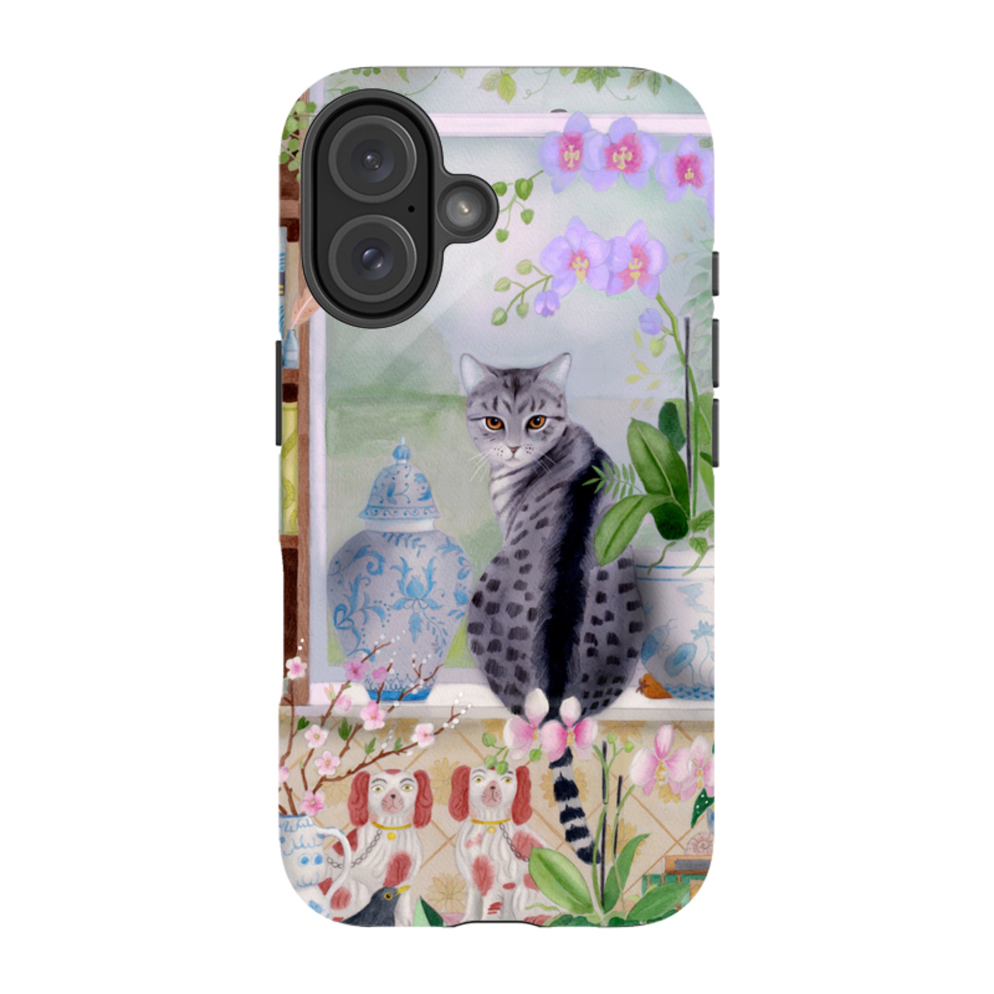 iPhone Tough Case - Cat In Window By Bex Parkin