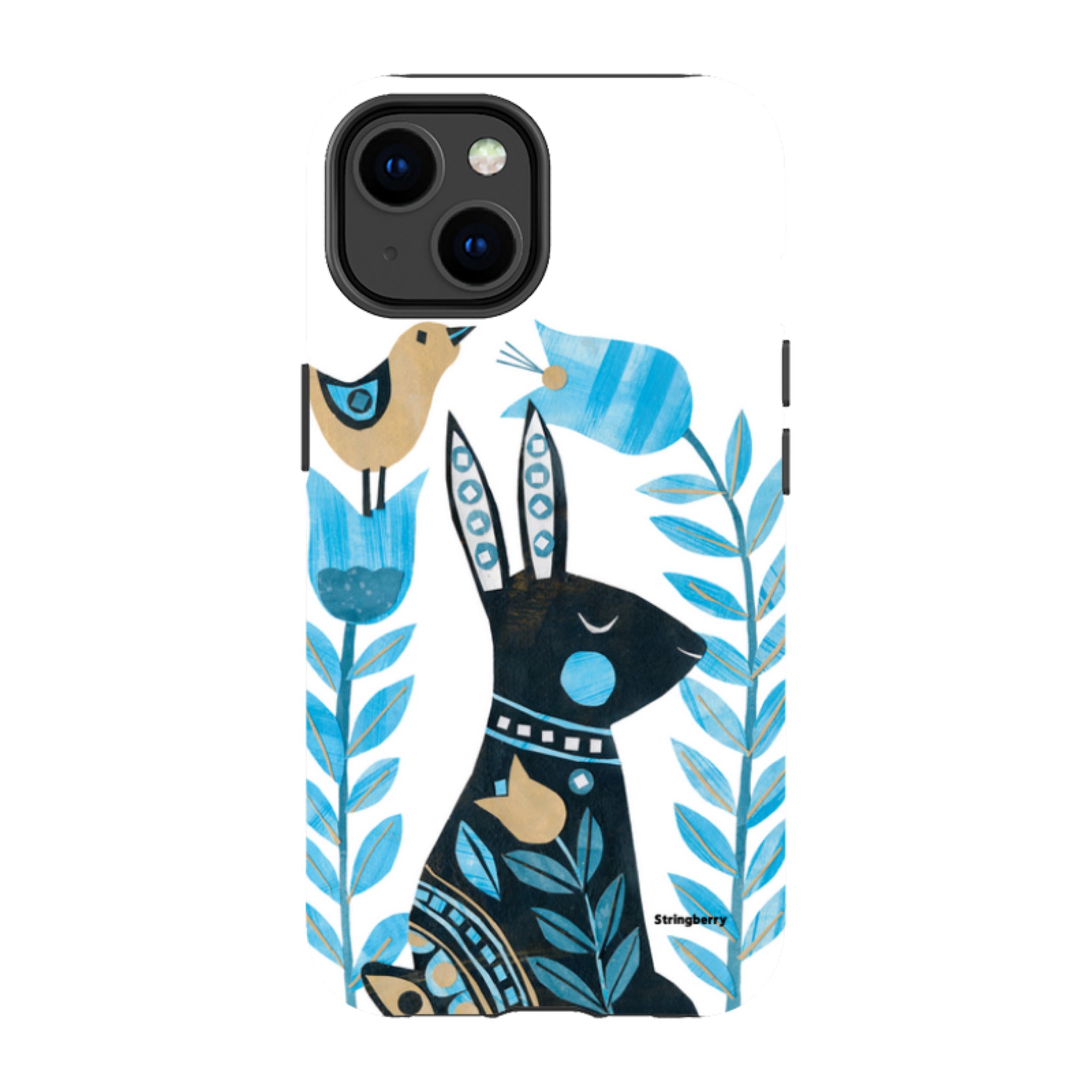 iPhone MagSafe Tough Case - Folk Rabbit By Tracey English