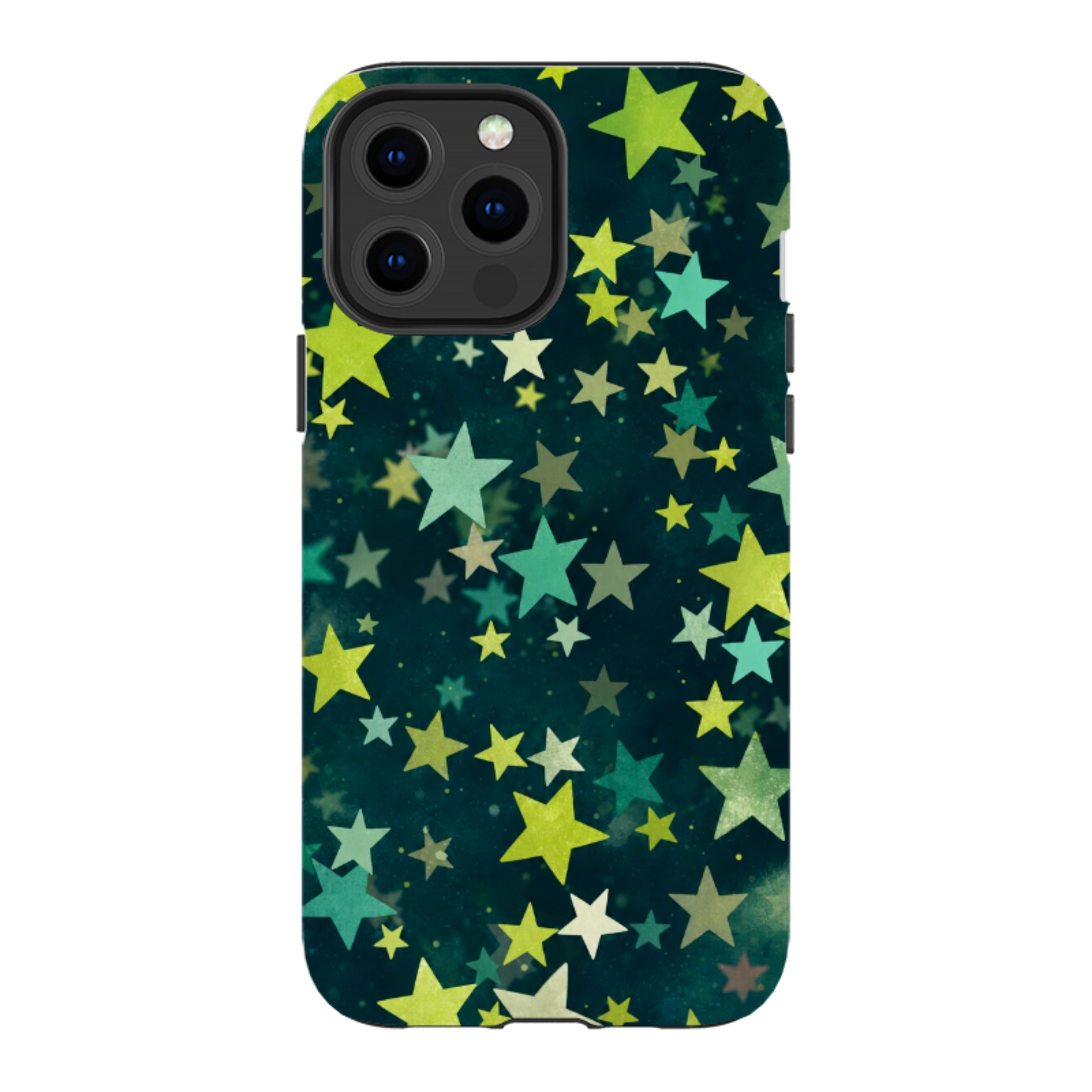 iPhone Tough Case - Green Galaxy Star