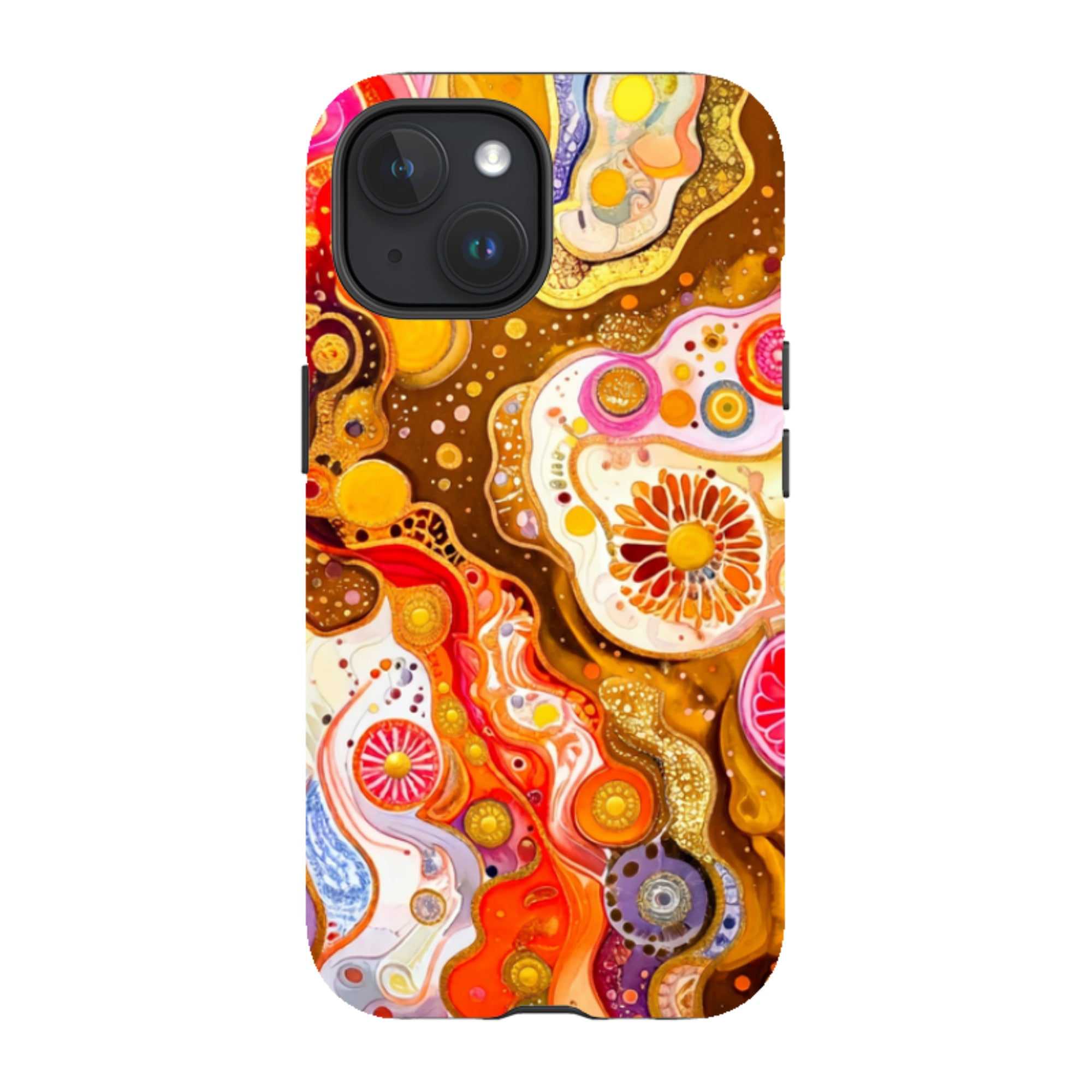 iPhone MagSafe Tough Case - Fire Marble
