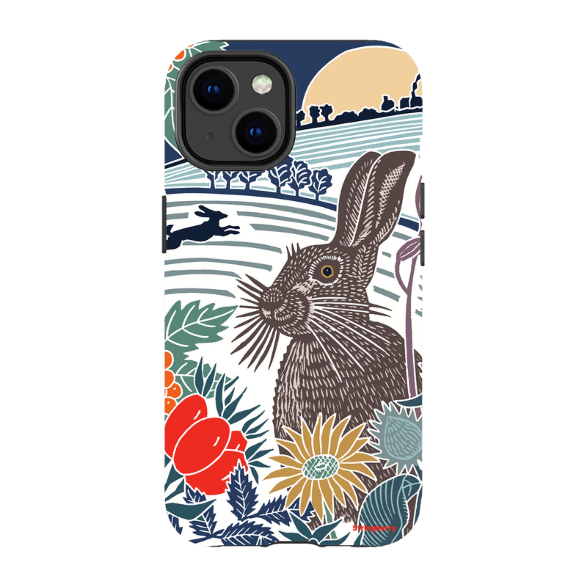 iPhone Tough Case - Winter Hare By Kate Heiss