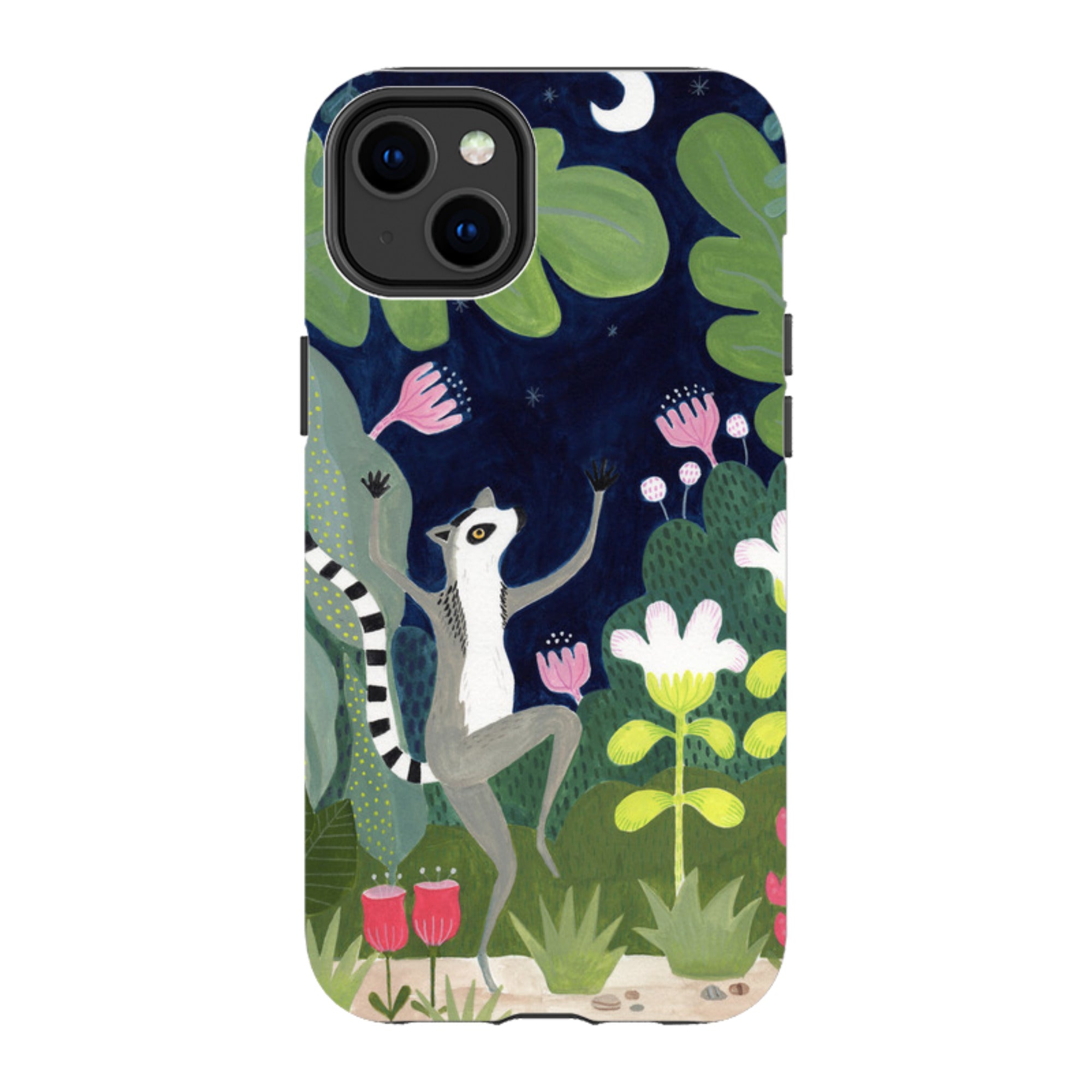 iPhone Tough Case - Dancing Lemur By Bex Parkin