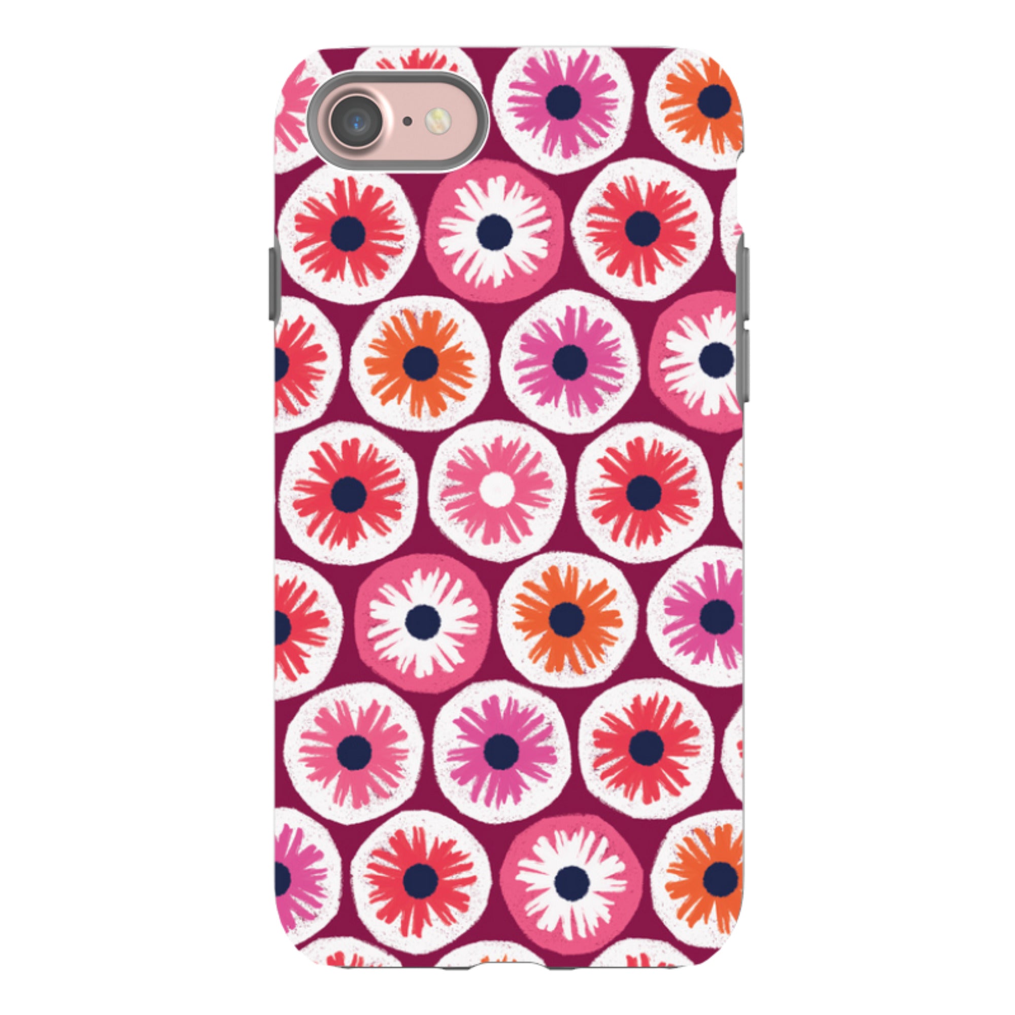 iPhone Tough Case - Penny Flowers Red By Ali Brookes