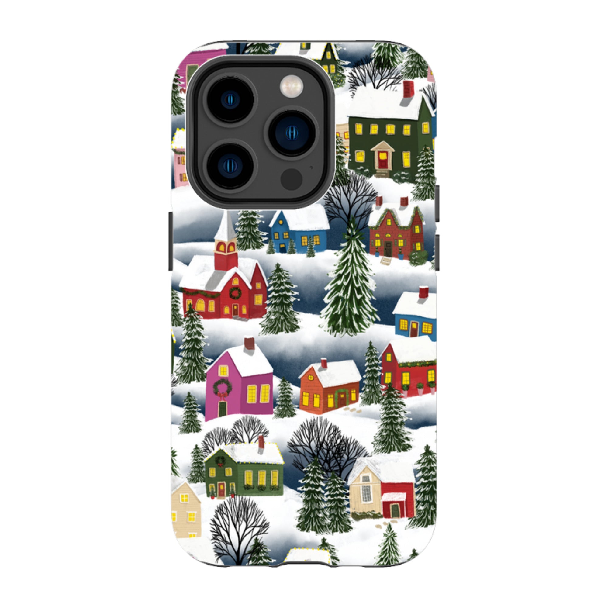 iPhone Tough Case - Advent Street Town By Abby Jacobs