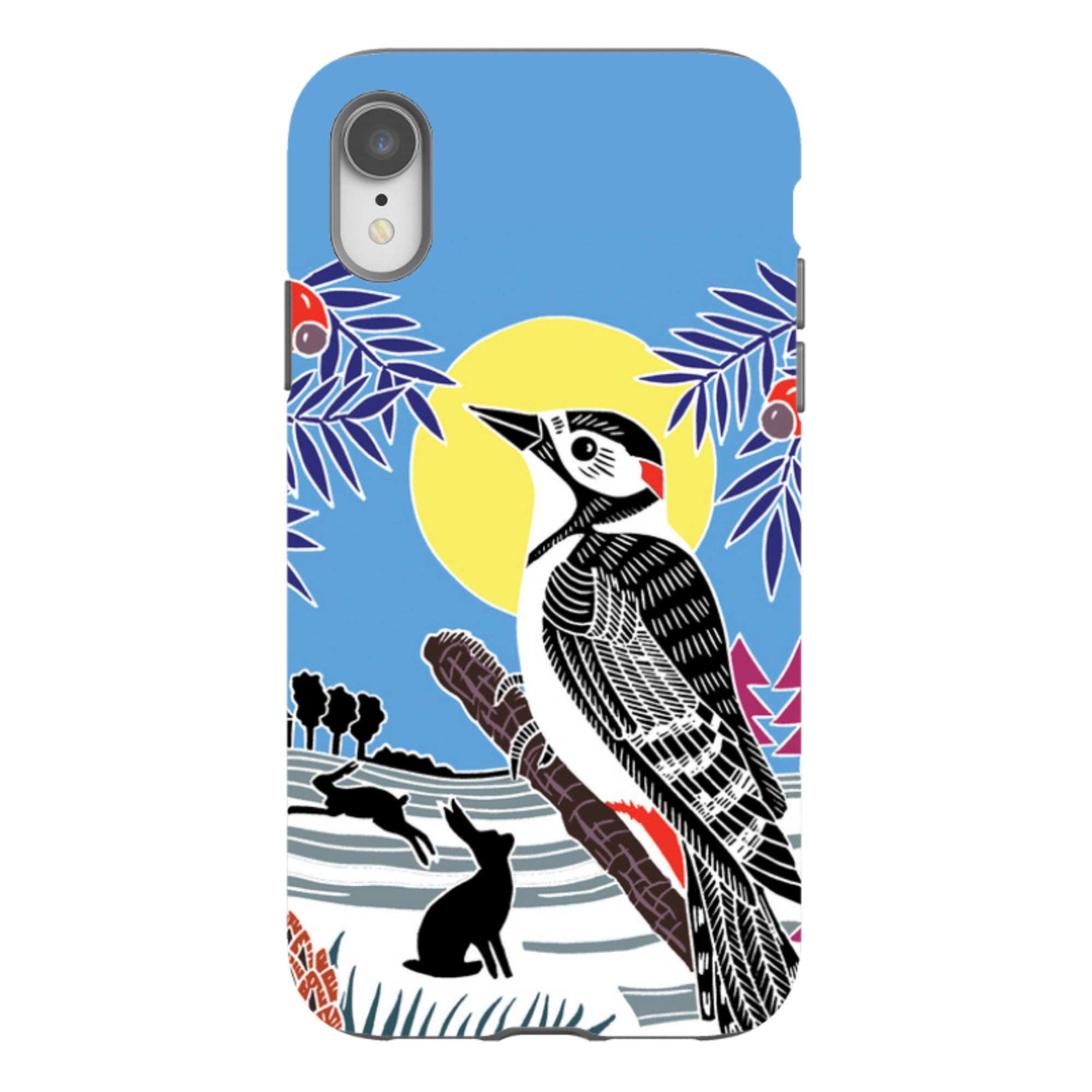 iPhone Tough Case - Woodpecker Yellow By Kate Heiss